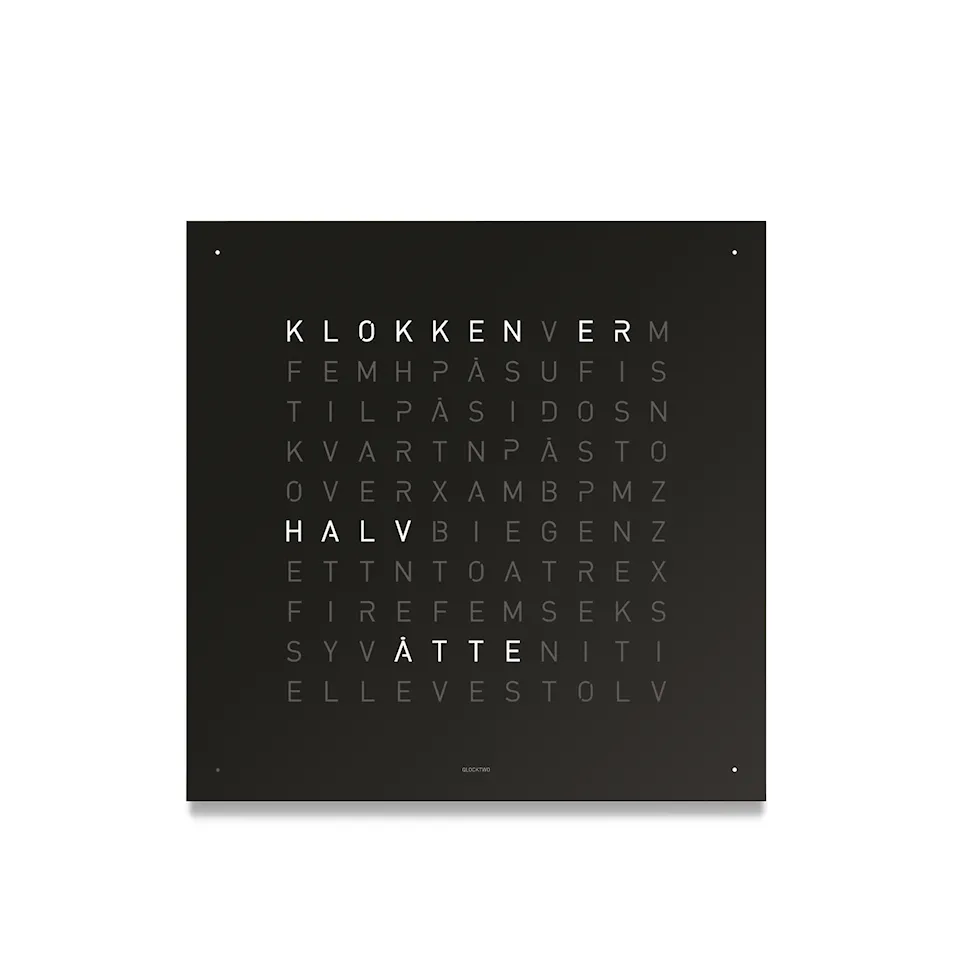Qlocktwo Classic - Black Pepper