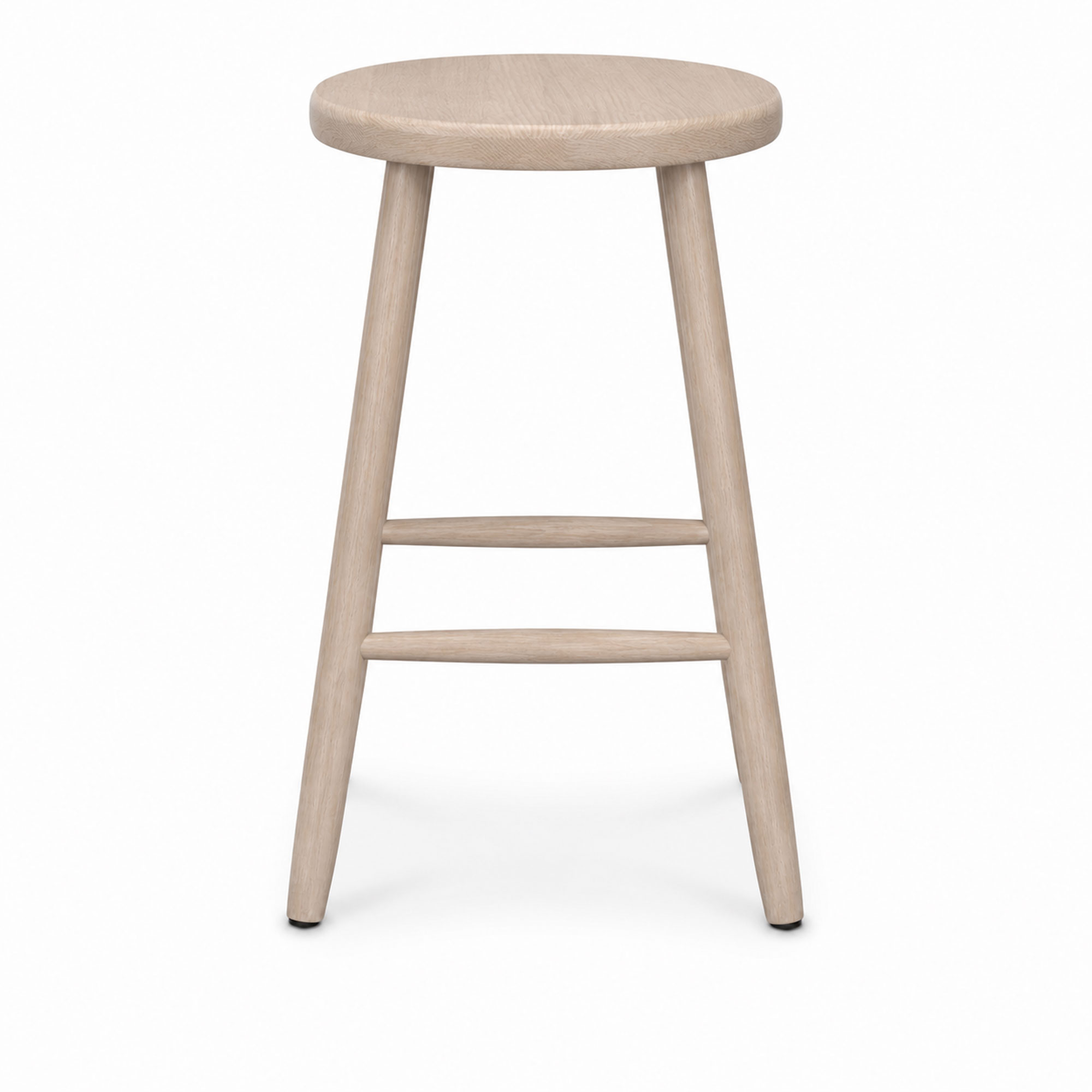 Wigells - Palle 63 pall vitpigmenterad ek - Barstolar - Beige - Tr&auml;