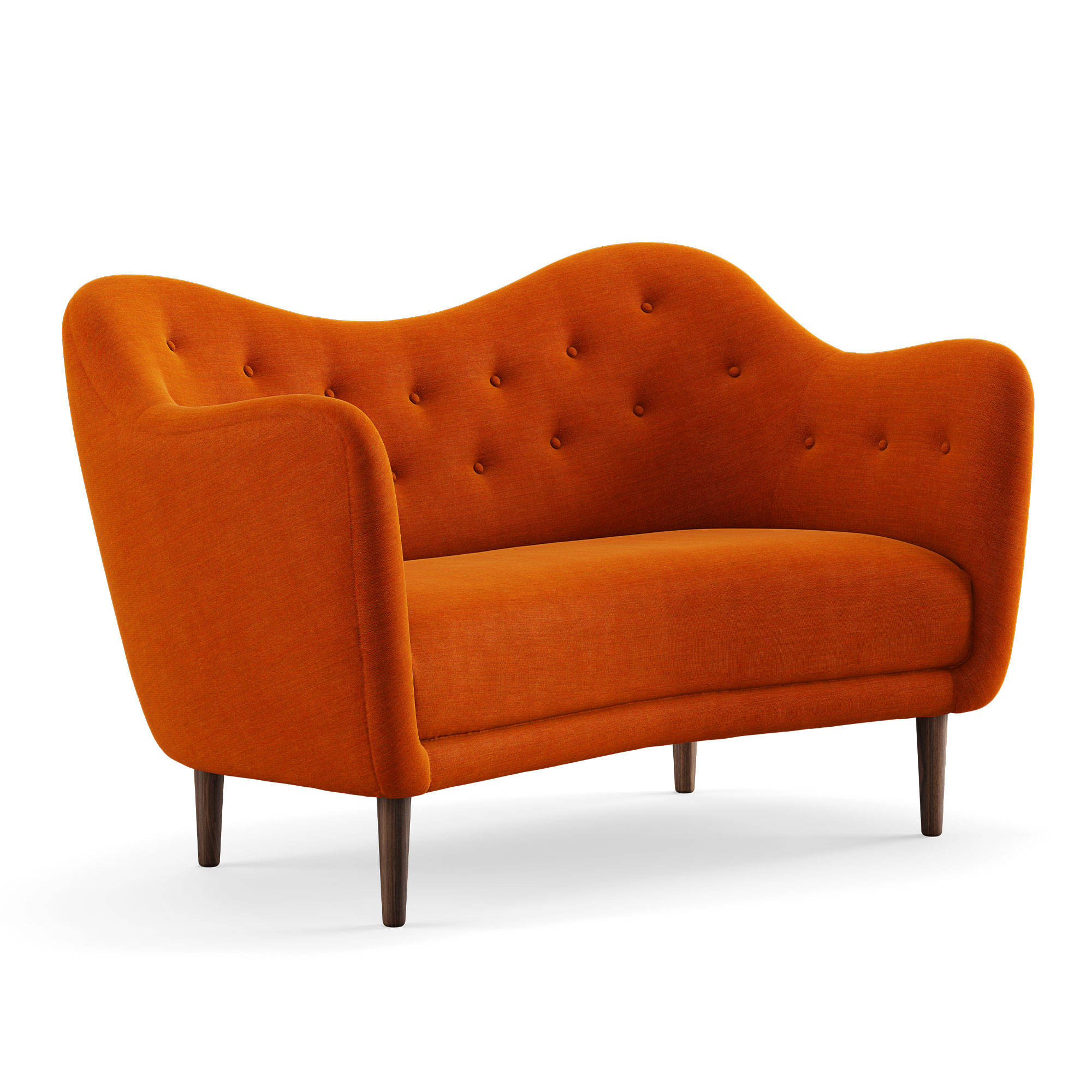 House of Finn Juhl - 46 Sofa, Walnut, Cat. 1 Remix 443 - Soffor - Finn Juhl - Röd