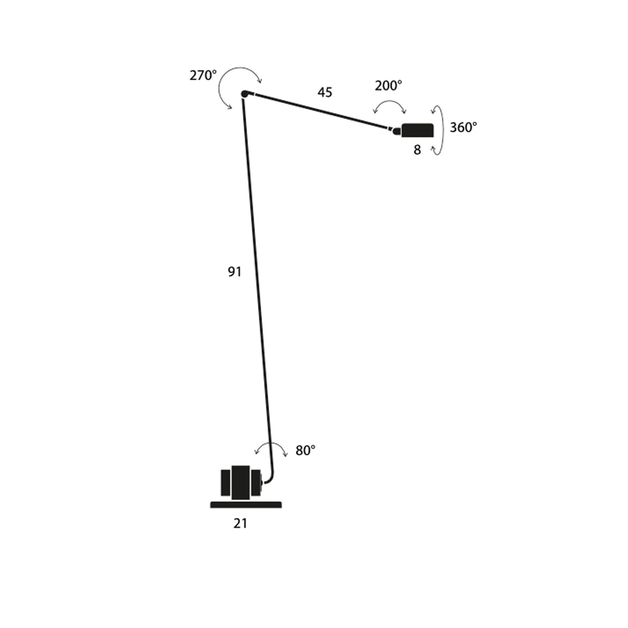Daphine Terra LED golvlampa