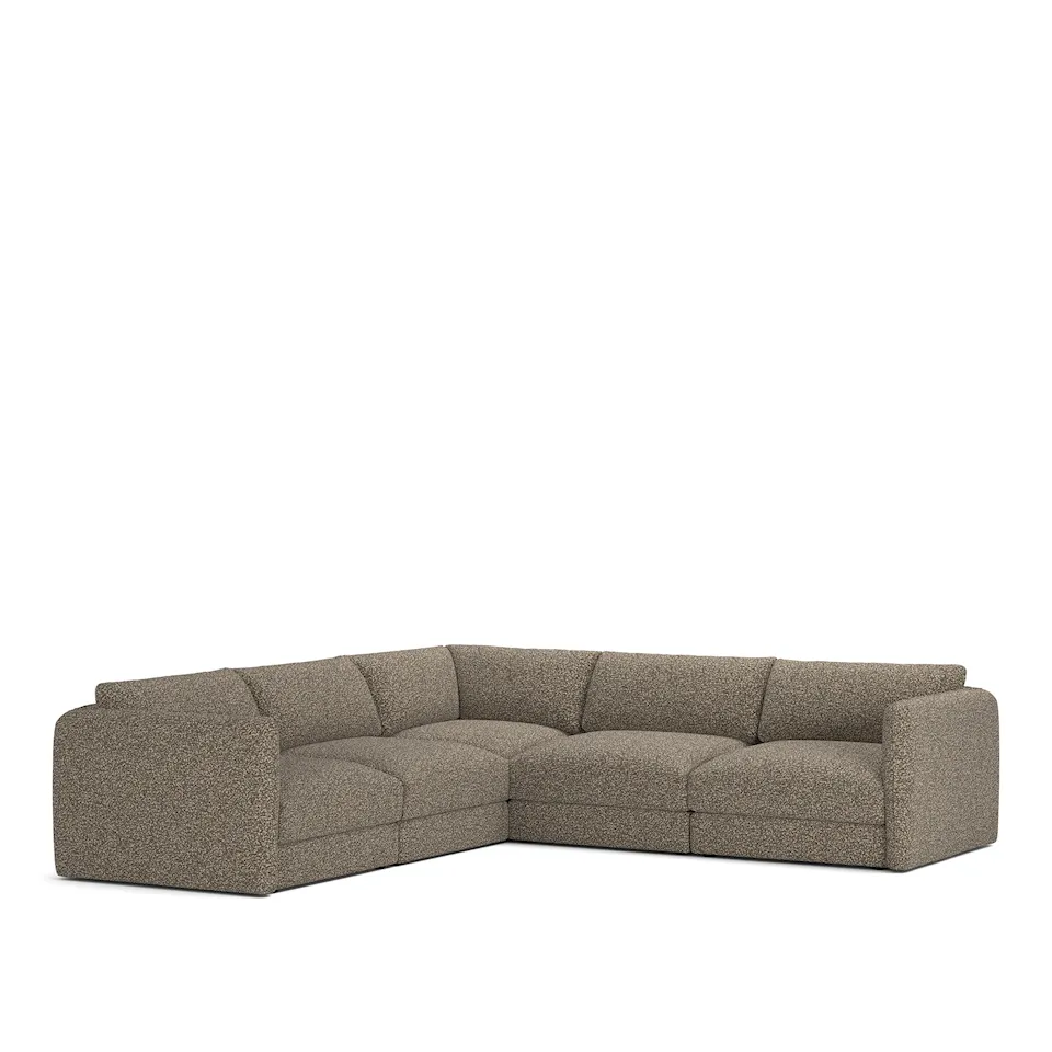 Pavarotti 5-Seater Corner, Removable Cover, Cushion Variant 03, Vellus 02