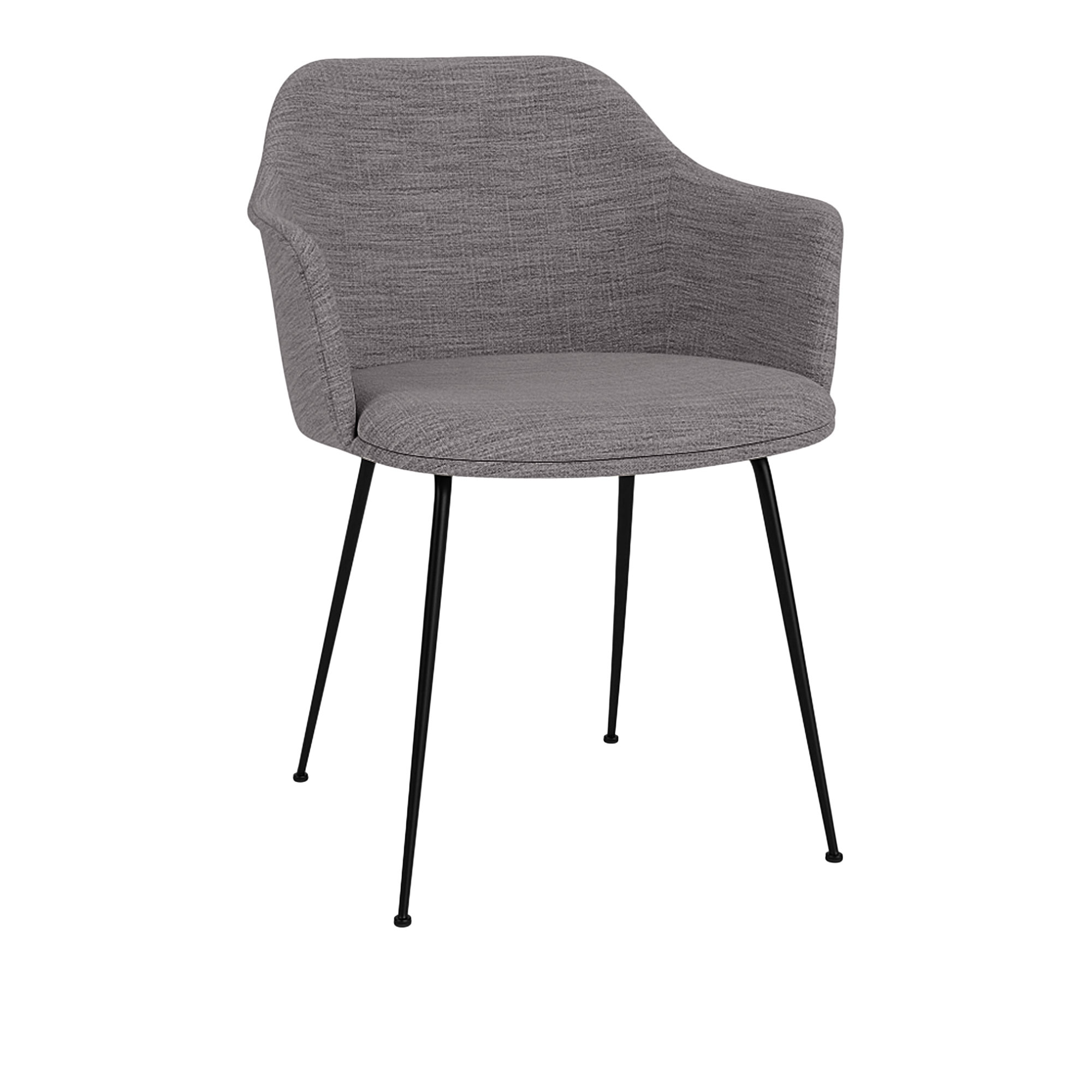 &Tradition - Rely Armchair HW36 Seat Cushion, Black Base Fabric Cat.2 Col 12 Ruskin - Matstolar - Hee Welling - Grå - Textilmaterial/Syntetiskt/Plast