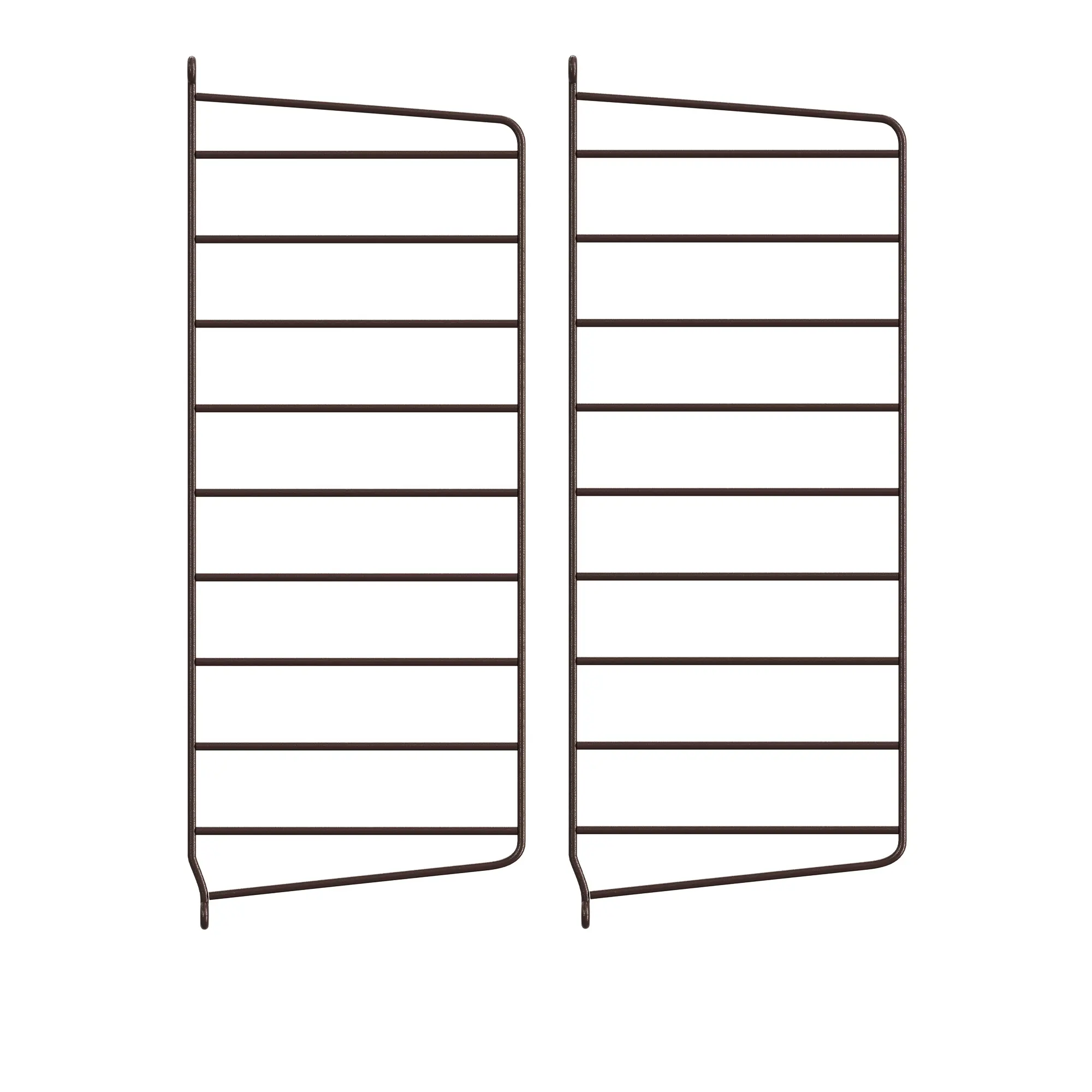 Väggavel 50 x 20 cm 2-pack mörkbrun