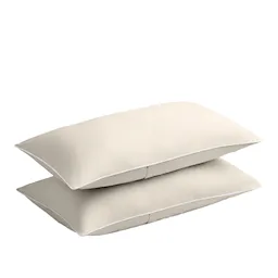 Percale Sand/White örngott 2-pack