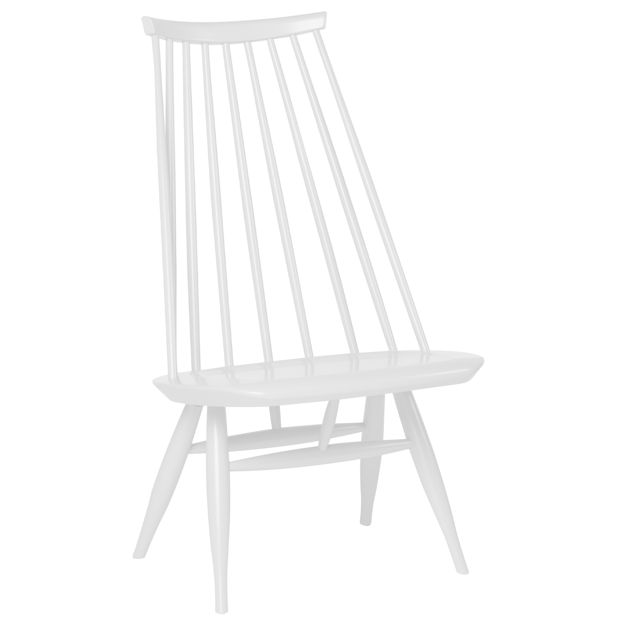 Artek - Mademoiselle F&aring;t&ouml;lj Vitlackad bj&ouml;rk - F&aring;t&ouml;ljer - Ilmari Tapiovaara - Vit - Tr&auml;