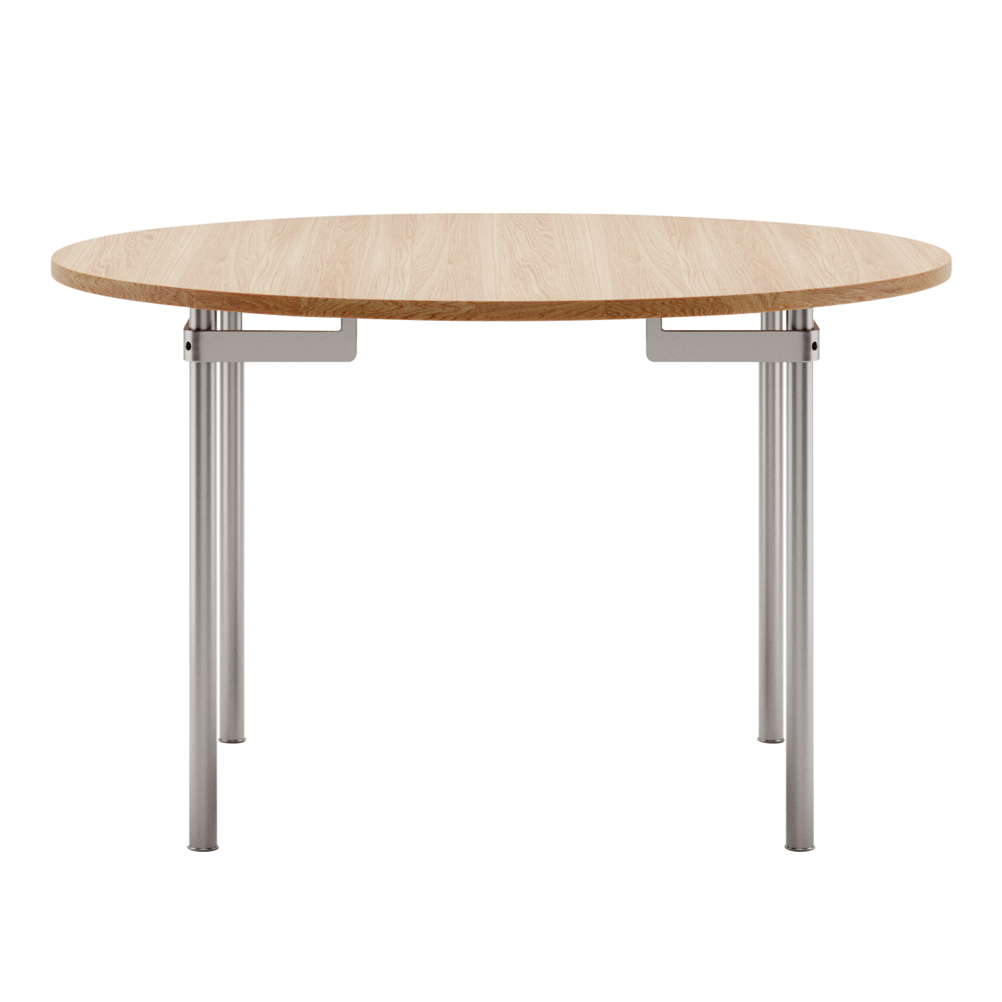 Carl Hansen - CH388, Oljad Ek, Ej förlängningsbart - Matbord - Hans J. Wegner - Träfärgad - Metall/Trä