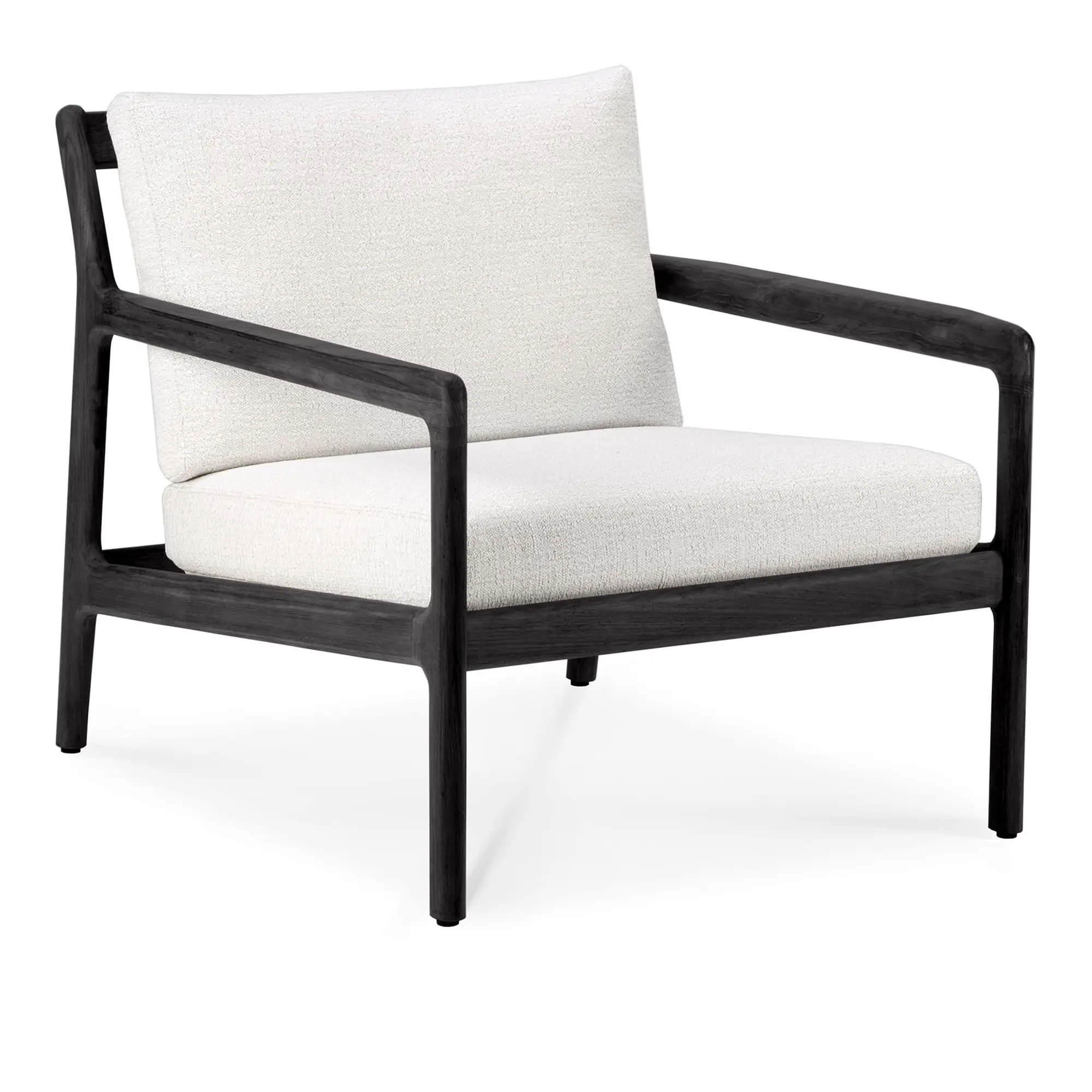 Jack Outdoor Lounge Chair - Teak Black/Off White