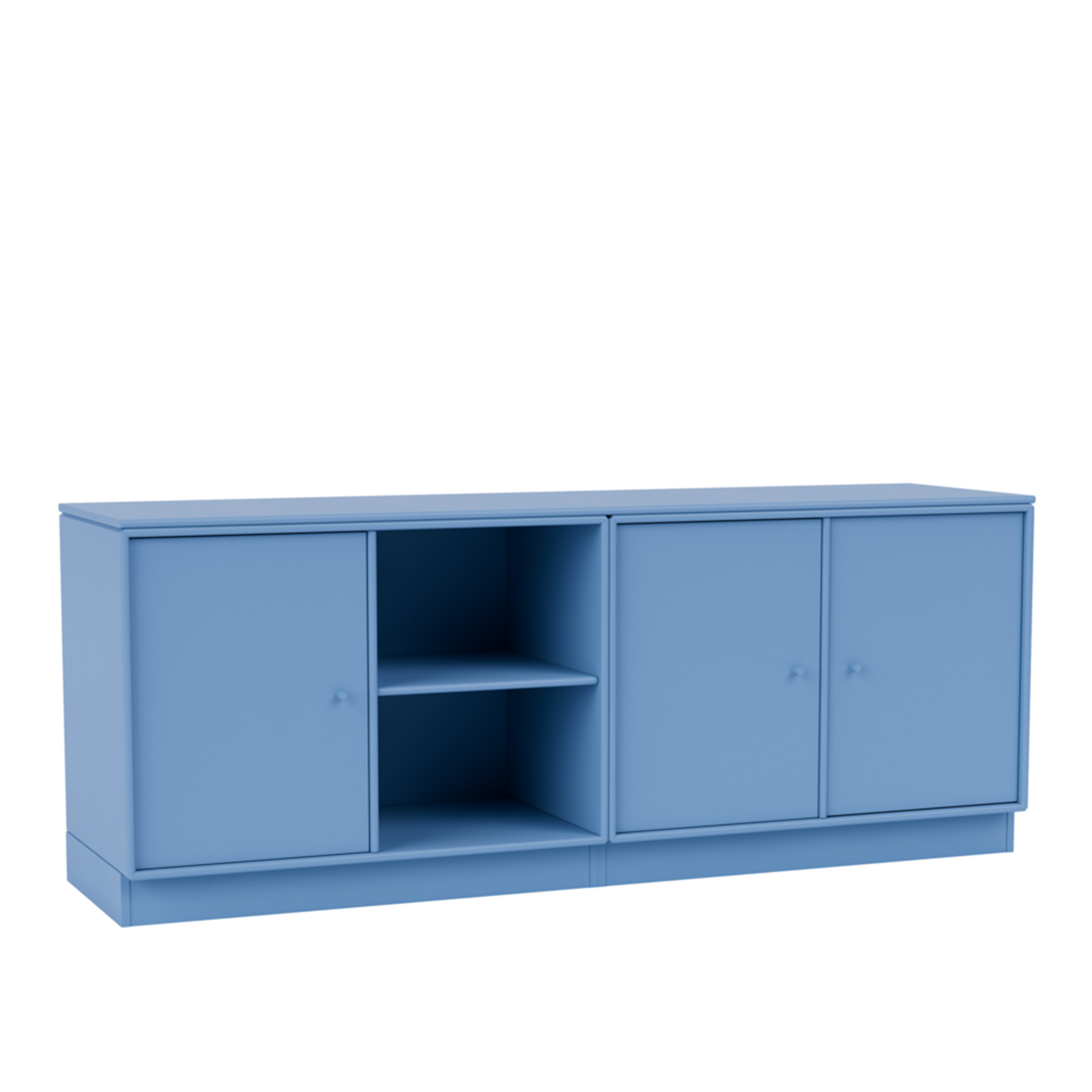 montana - save lowboard 154-azure 07 plinth 7 cm - skänkar och sideboards - peter j. lassen - blå - trä