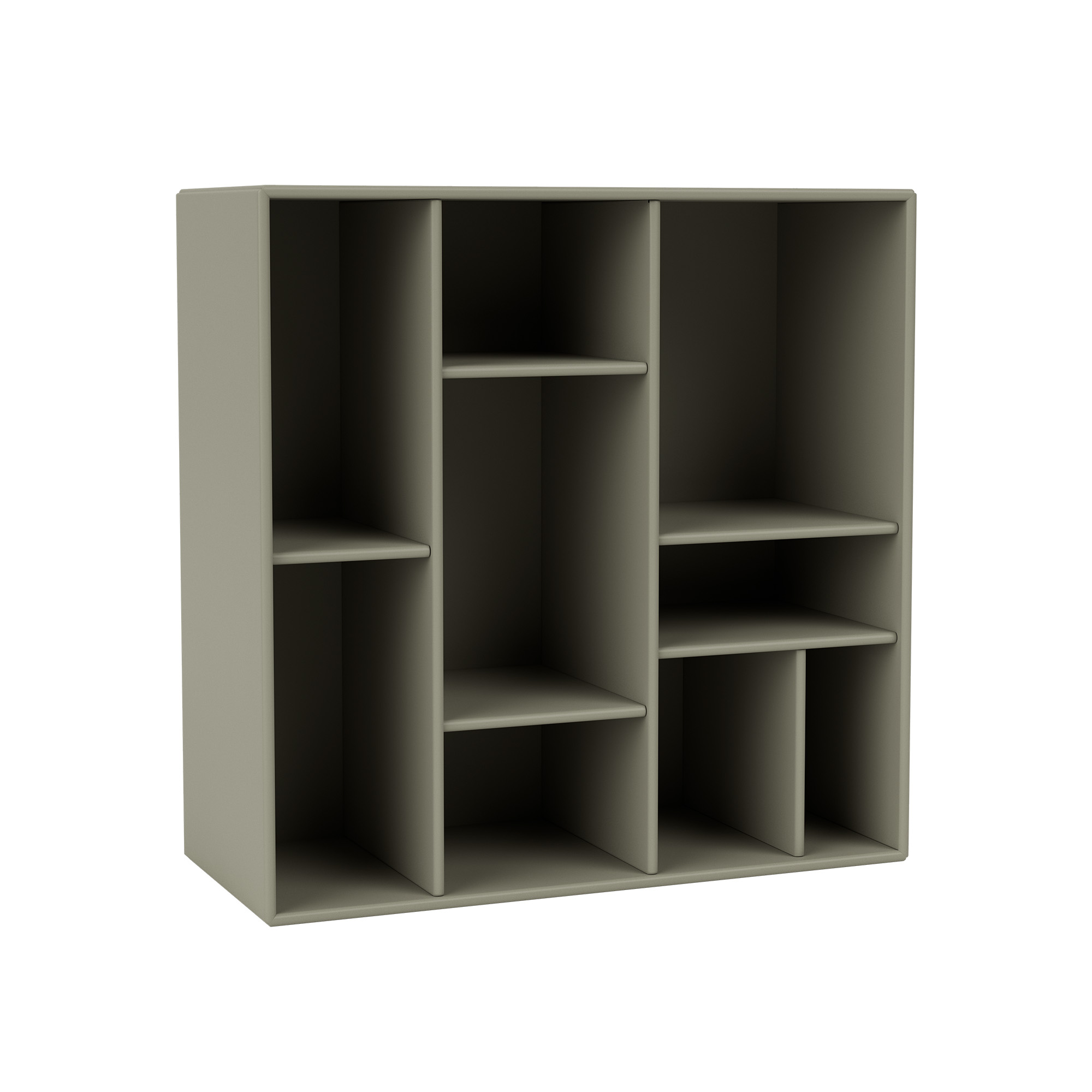 montana - compile decorative shelf 144-fennel 04 suspension rails - vägghyllor - peter j. lassen - grön - trä