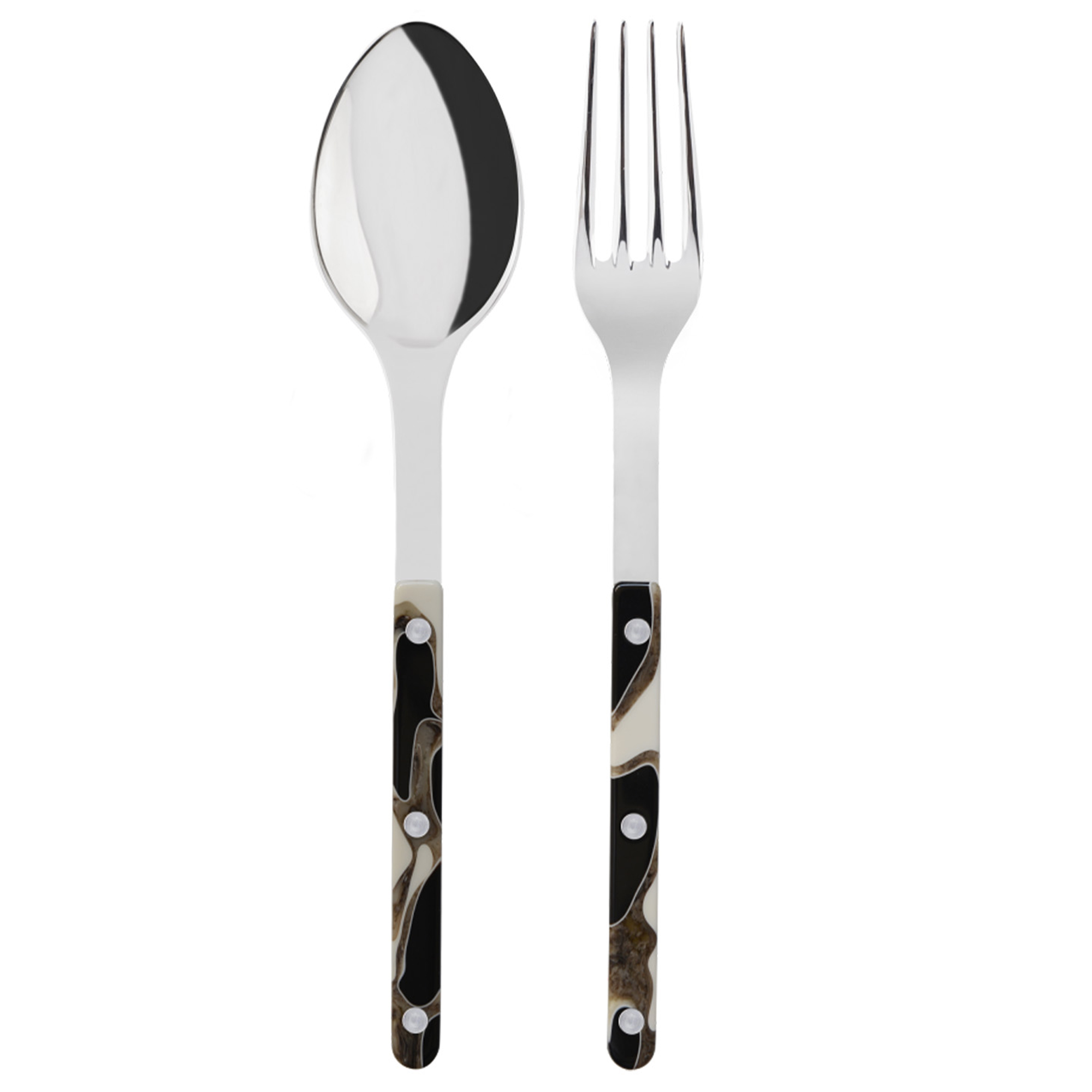 Sabre Paris - Serving Set 2-pack Bistrot Dune Black - Serveringsbestick | Servering - Bestick - Serveringsbestick | Möbelexperten
