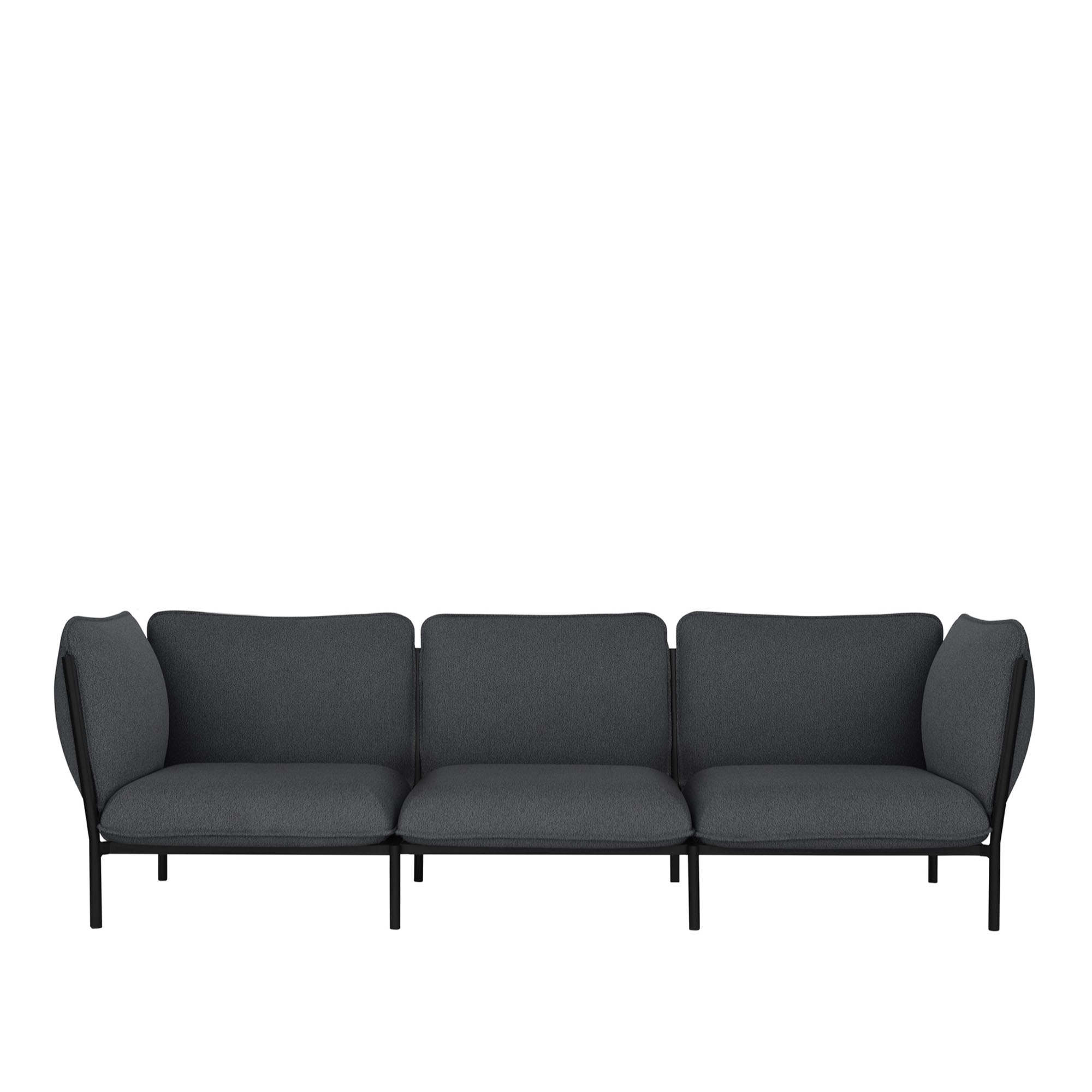 HEM - Kumo 3-seater Sofa with Armrests - Graphite - Soffor - Anderssen & Voll - Grå - Metall/Syntetiskt/Skum/Ull