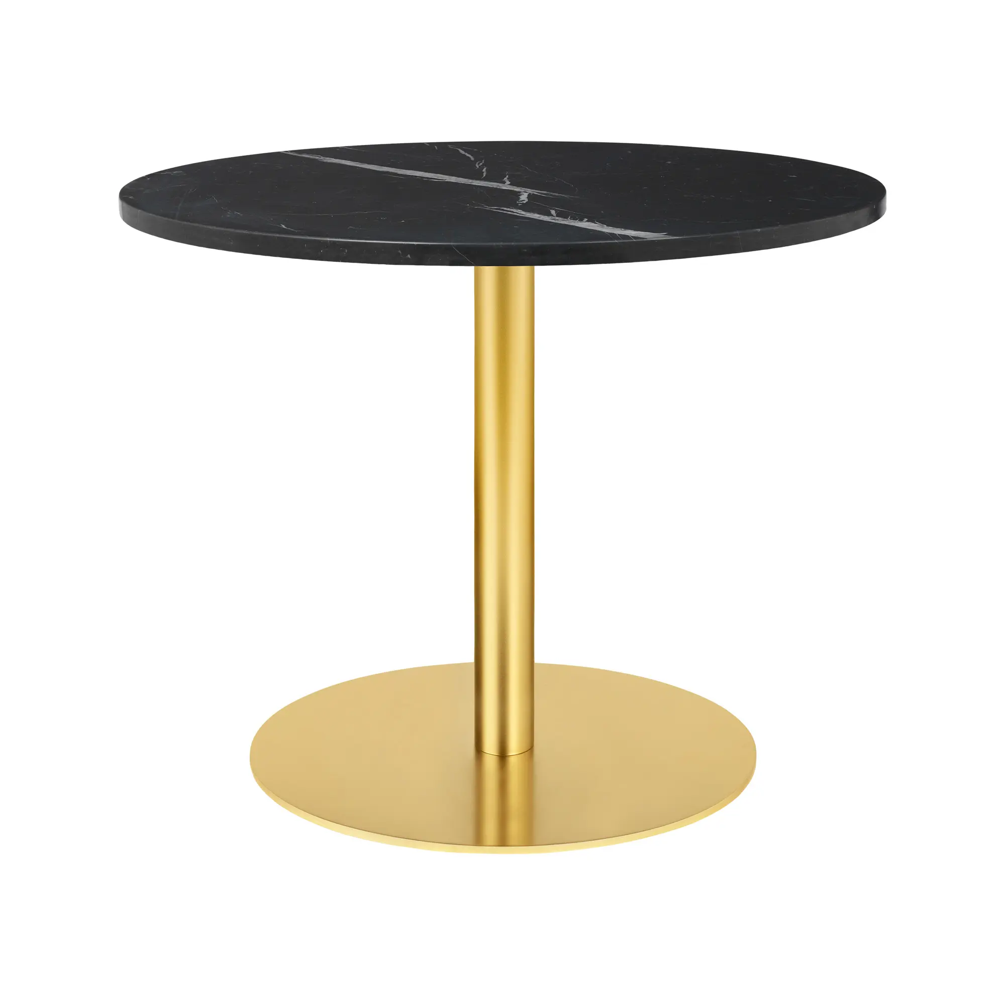 GUBI 1.0 loungebord Ø80 cm mässing