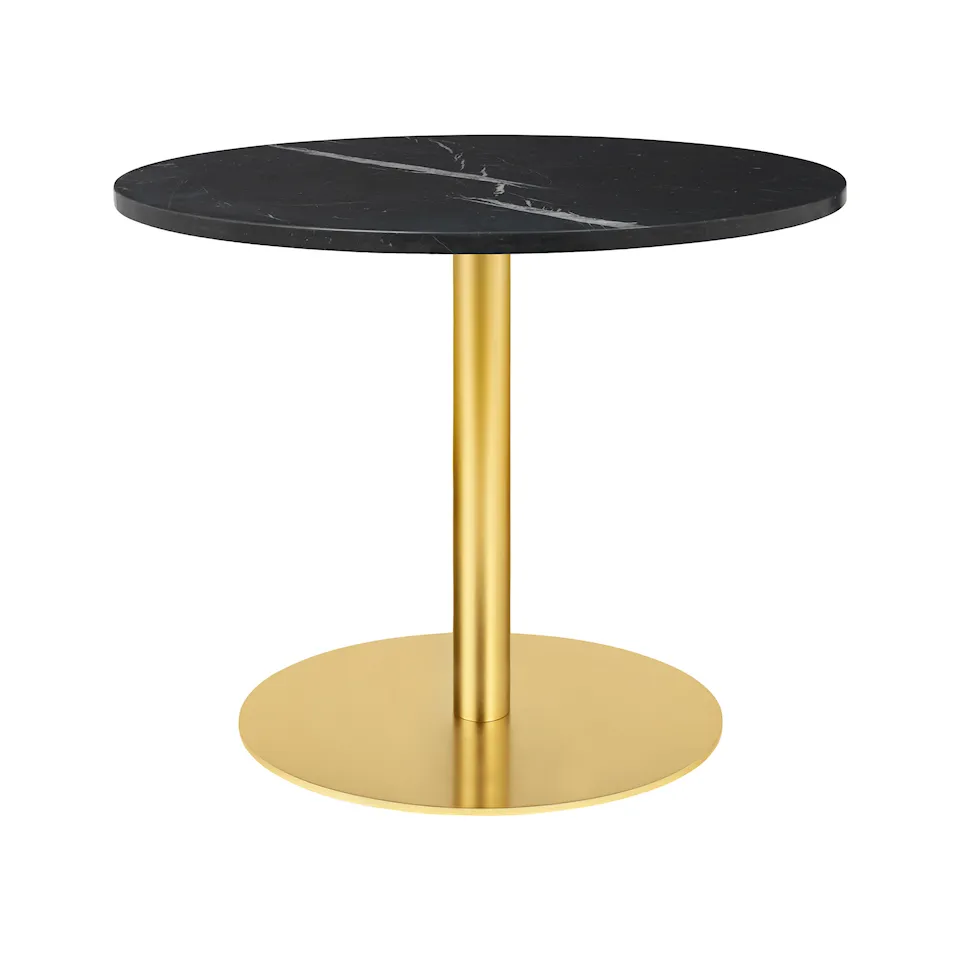 GUBI 1.0 loungebord Ø80 cm mässing