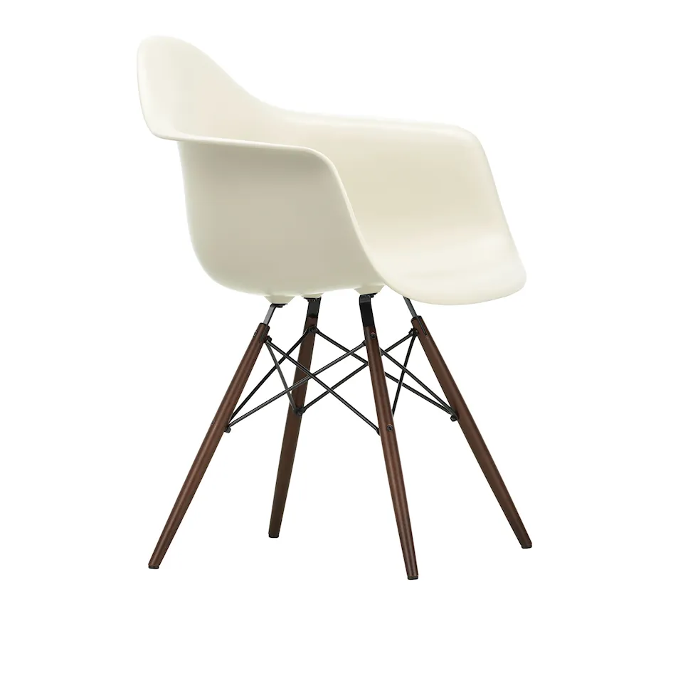 Eames RE Plastic Armchair DAW matstol Dark Maple