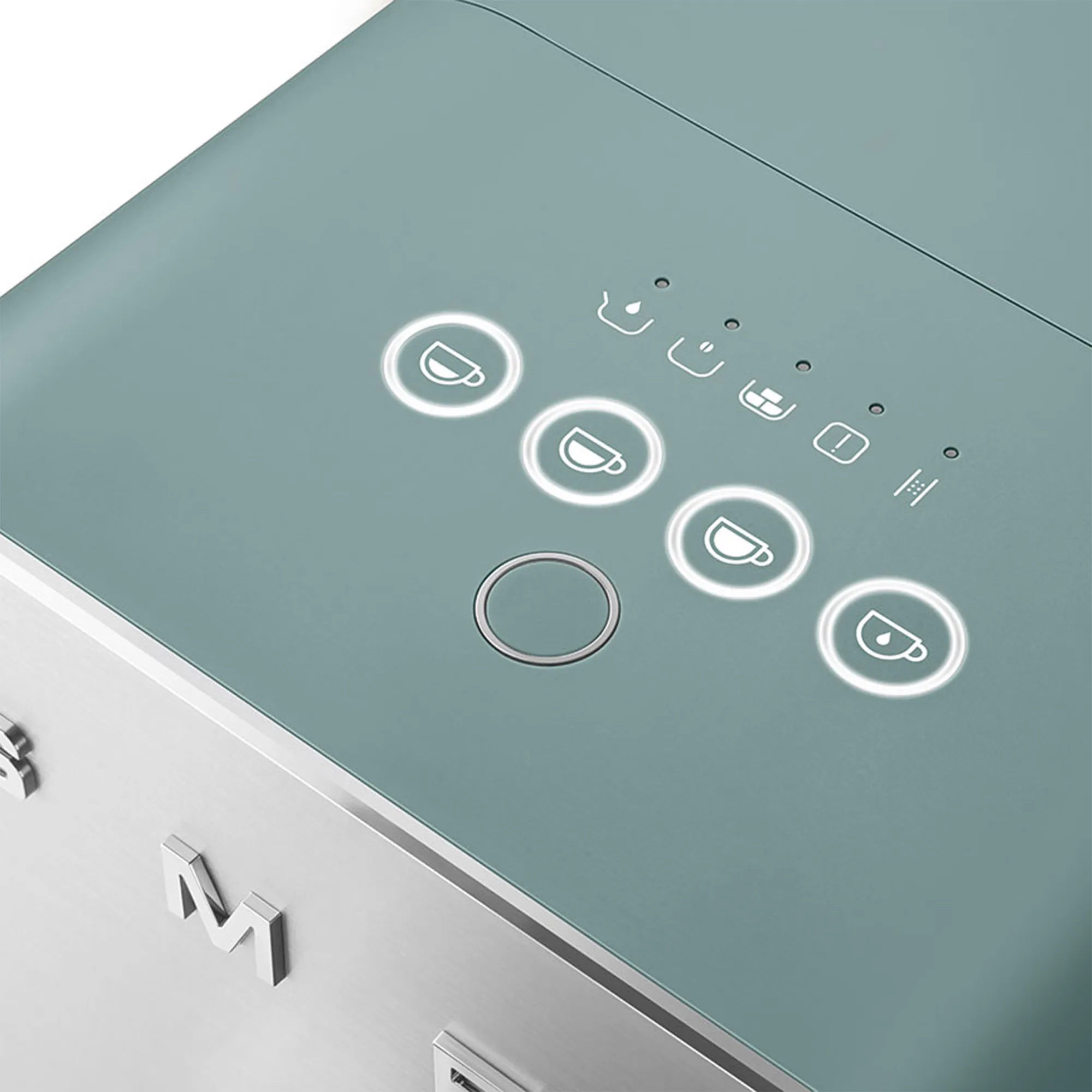 Smeg Automatic Coffee Machine With Steam Wand Emerald Green