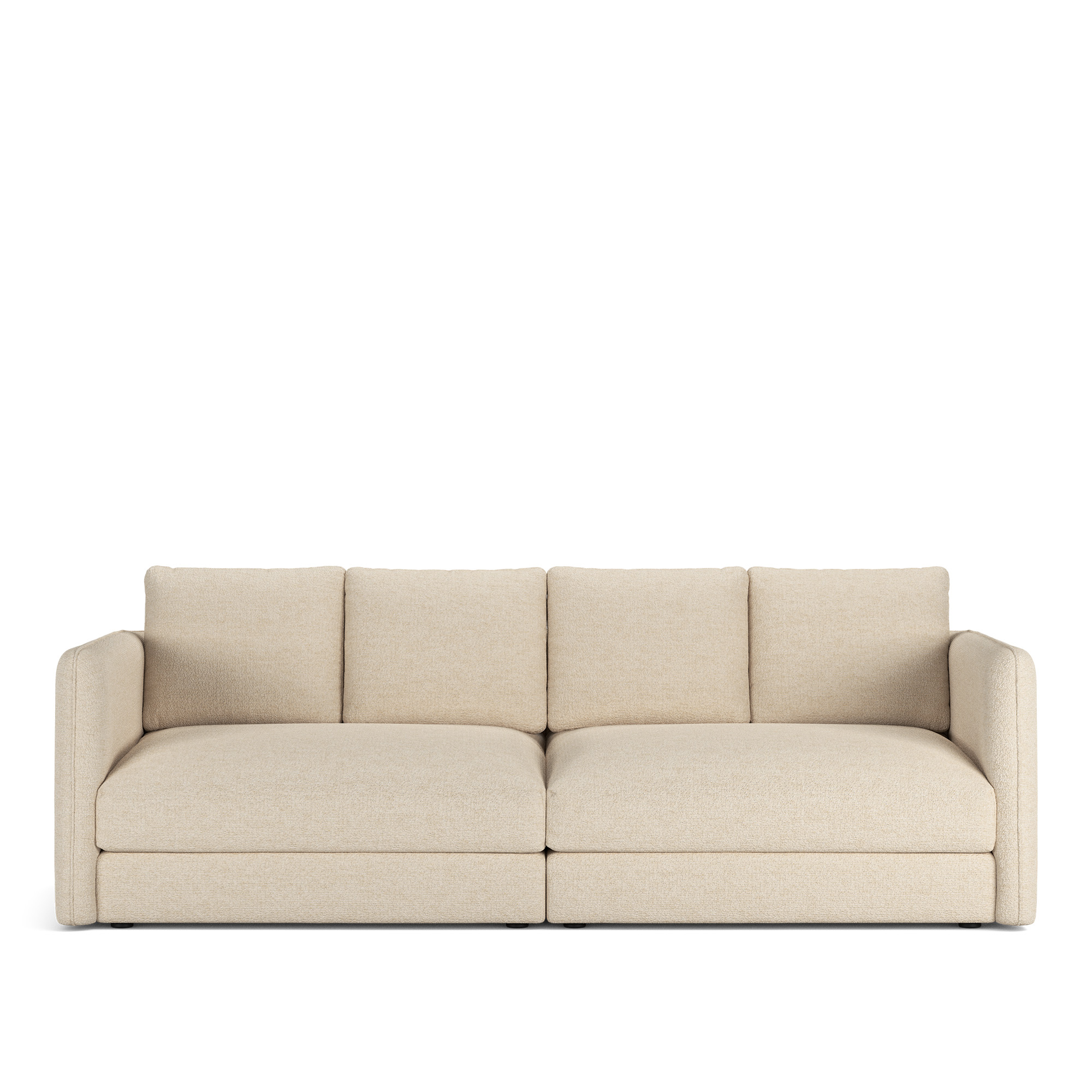 NOGA - Pavarotti 2.5-Seater, Removable Cover, Cushion Variant 02, Lucinasco 20 - Soffor - Beige