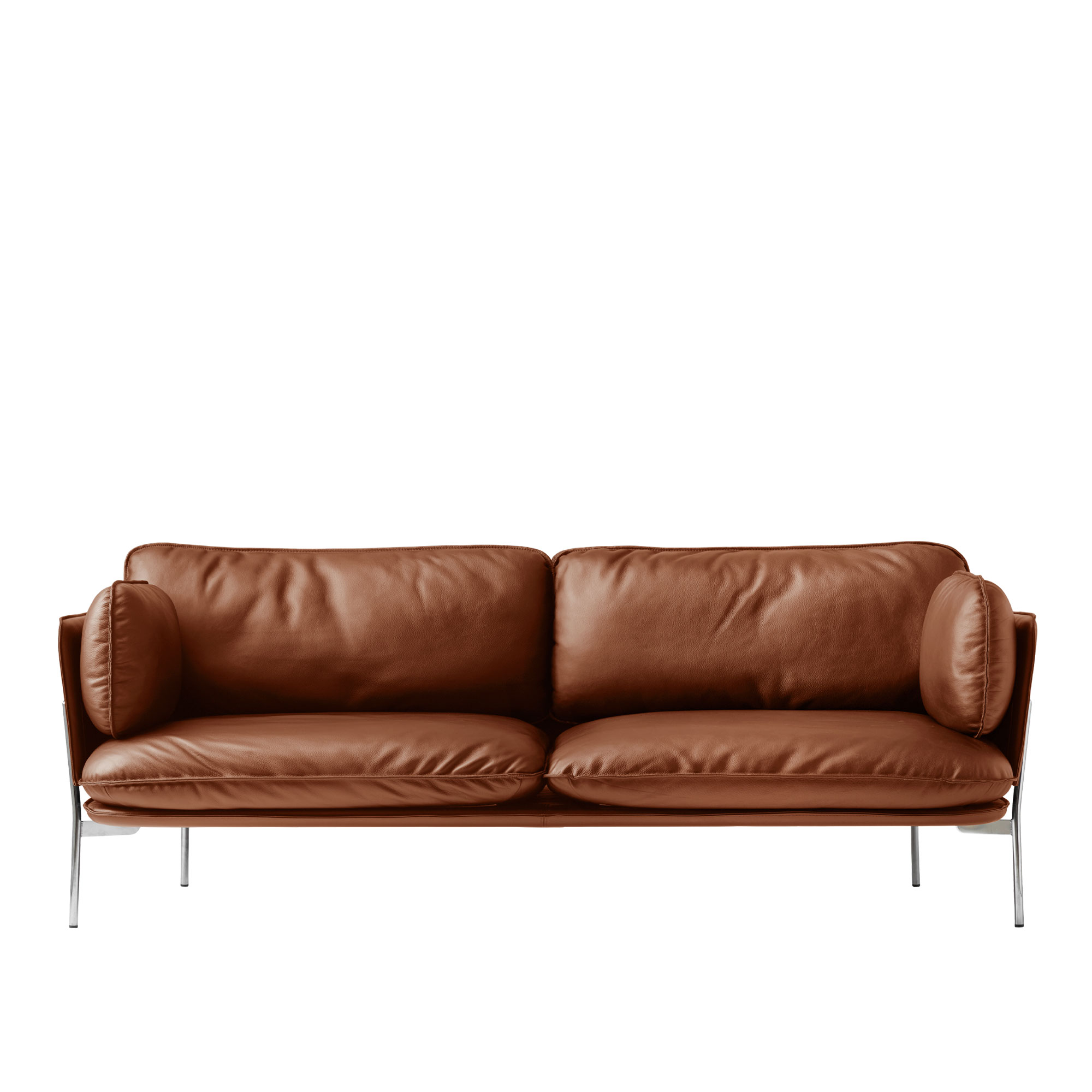 &Tradition - Cloud LN3.2, Chrome Leather cat.2, Noble Cognac - Soffor - Luca Nichetto