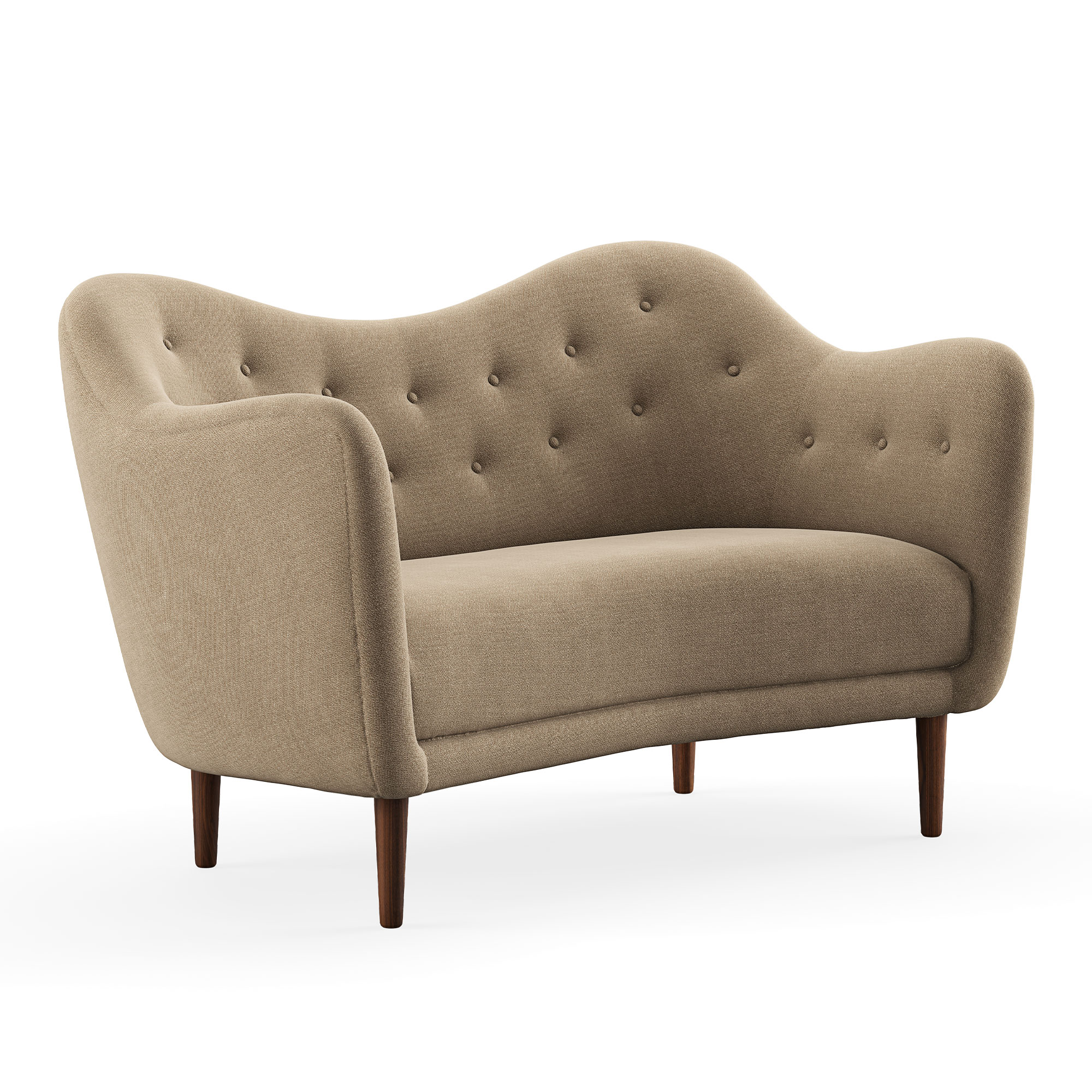 House of Finn Juhl - 46 Sofa, Walnut, Cat. 4 Vidar 222 - Soffor - Finn Juhl - Beige | Möbler - Soffor Och Dagbäddar - Soffor | Möbelexperten