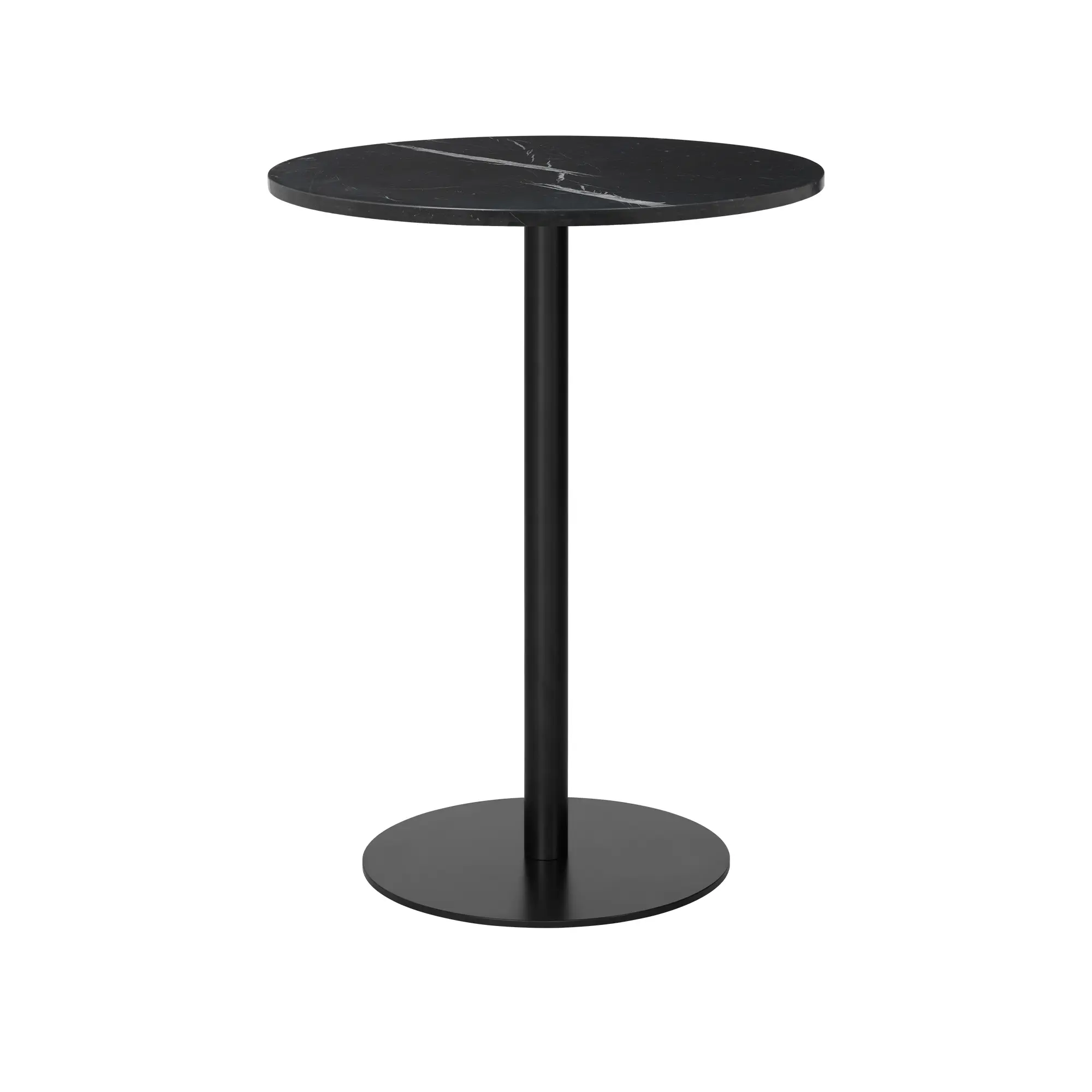 GUBI 1.0 barbord Ø80 cm svart