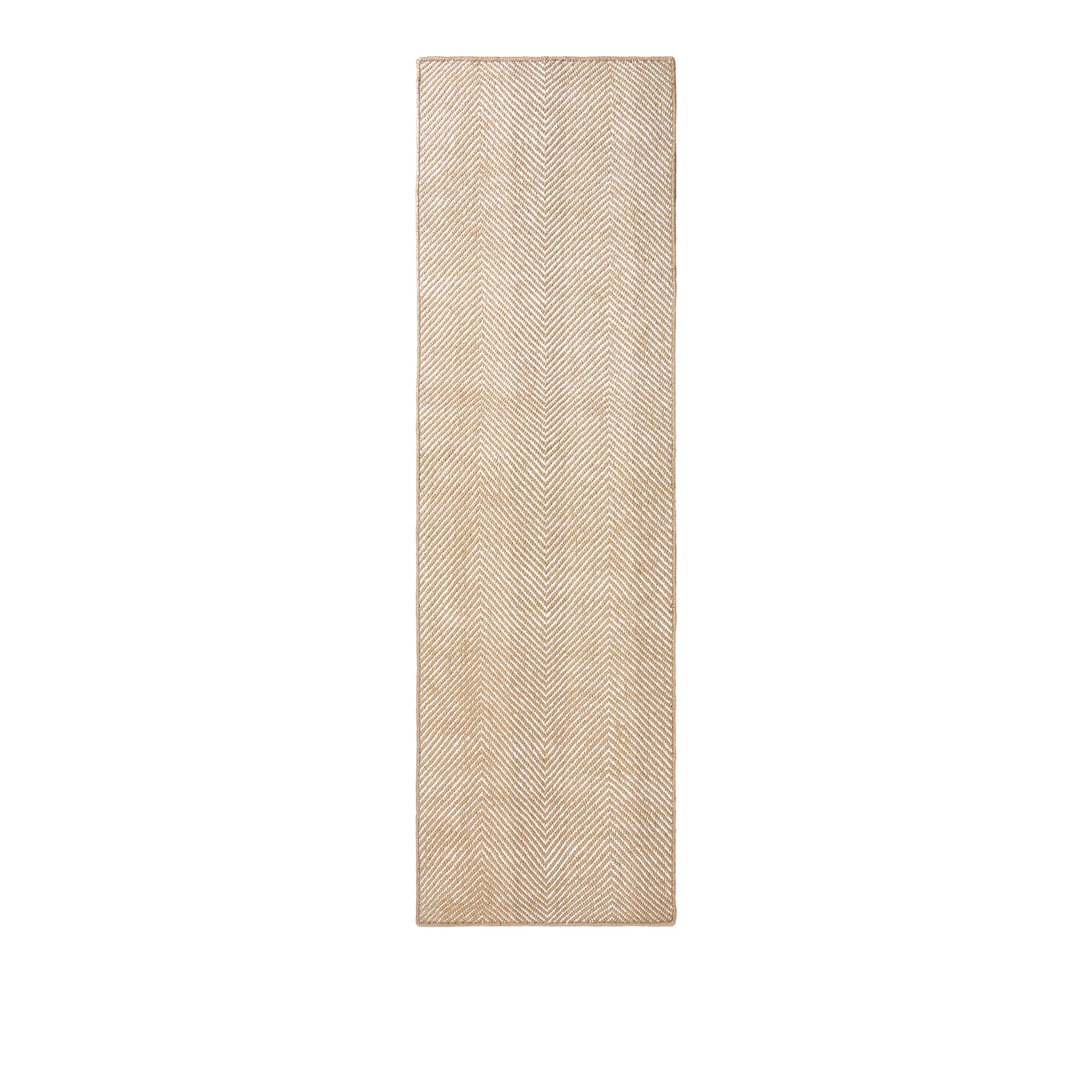 Jute Herringbone Natural/Cream runner