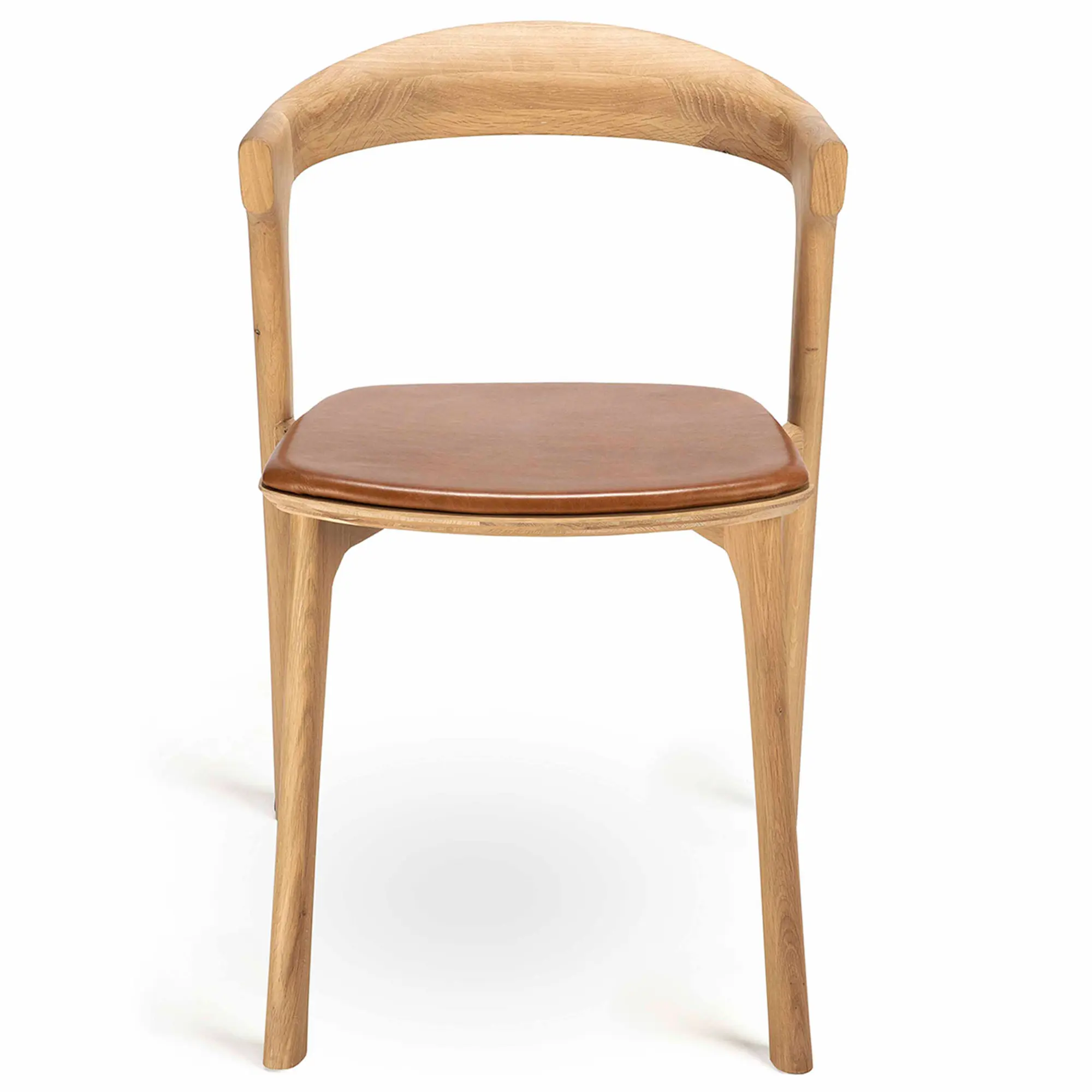 Bok Dining Chair - Oak / Leather Cognac