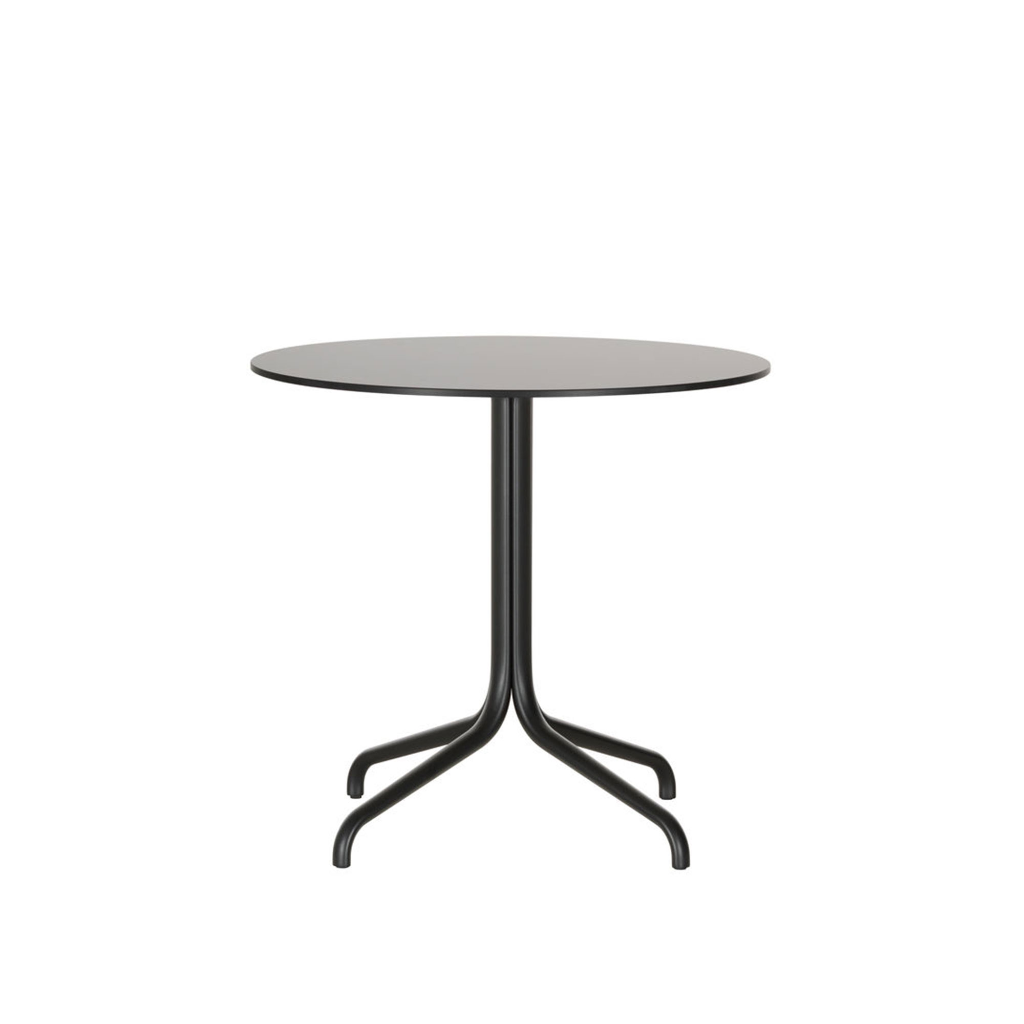 Vitra - Belleville Table, Solid Core Black Top, Round table, outdoor, Ø 796 mm - Matbord utomhus - Ronan & Erwan Bouroullec - Svart - Metall