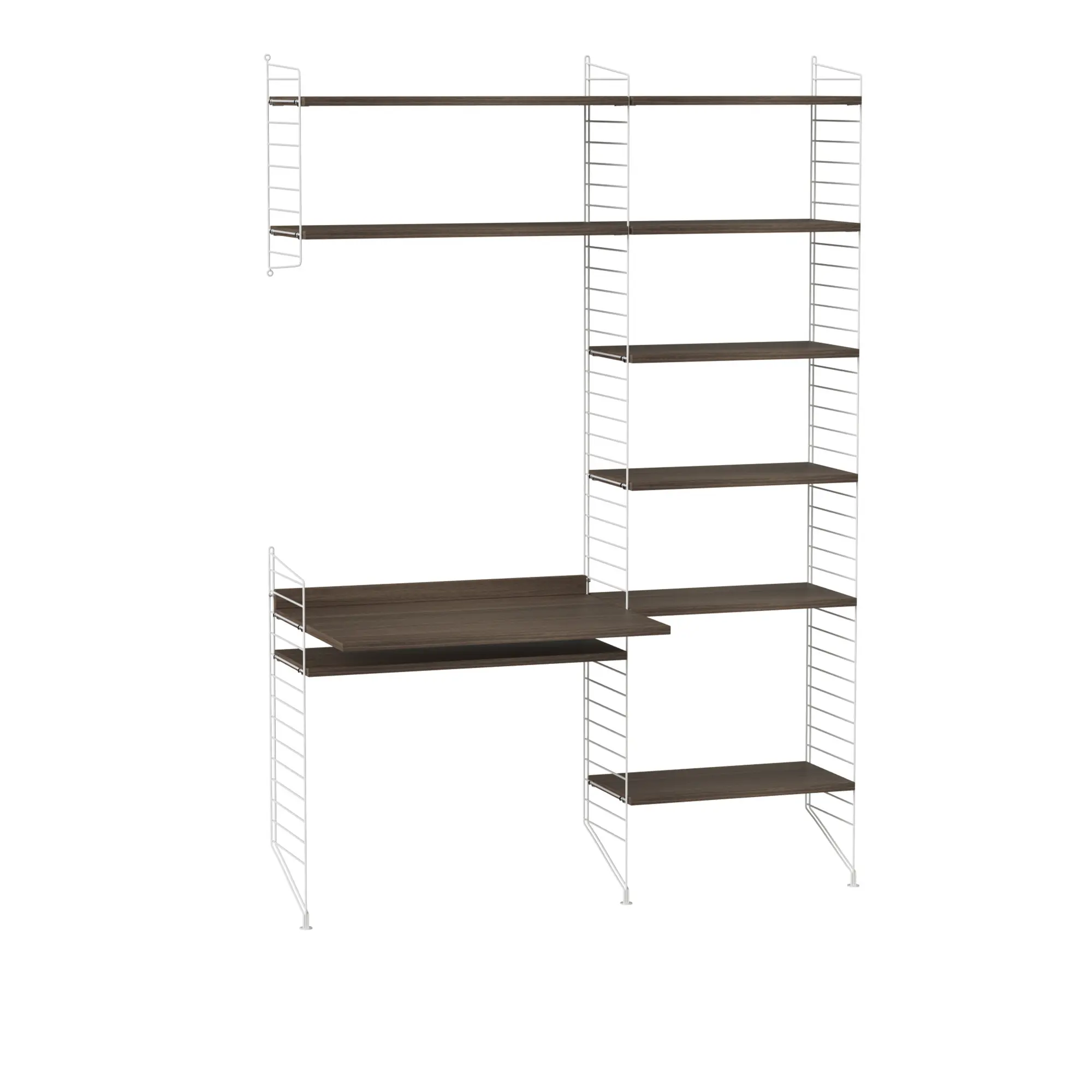Kontor Hyllsystem G Valnöt / Vit