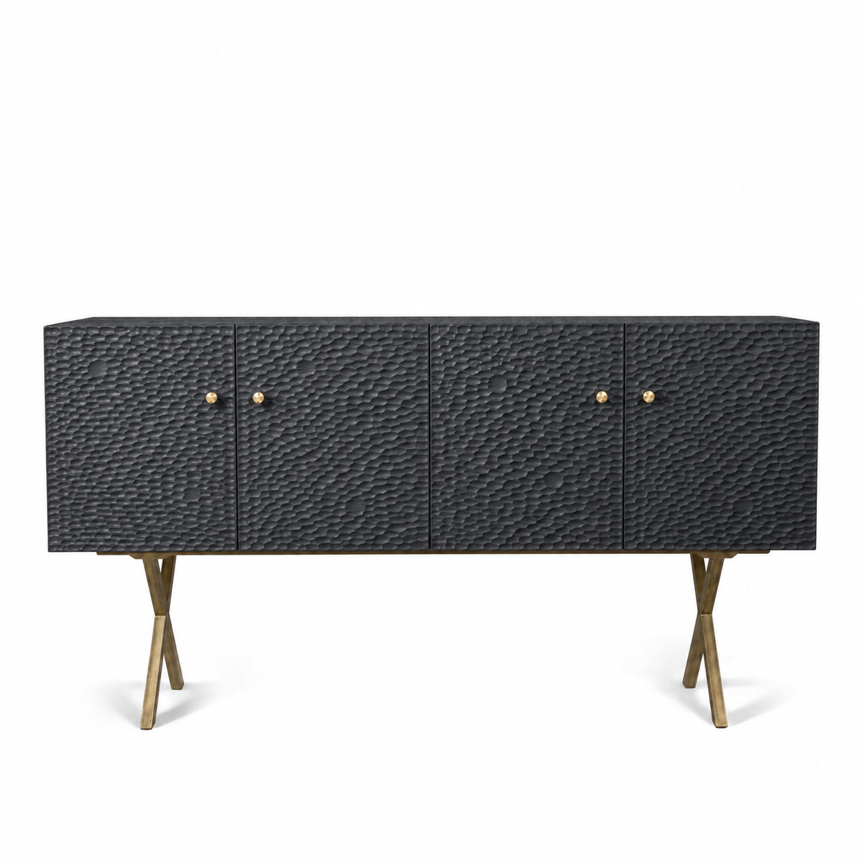 Zanat - Touch sideboard 172 cm brons/svartbetsad l&ouml;nn - Sk&auml;nkar och sideboards - Studioilse - Svart - Tr&auml;