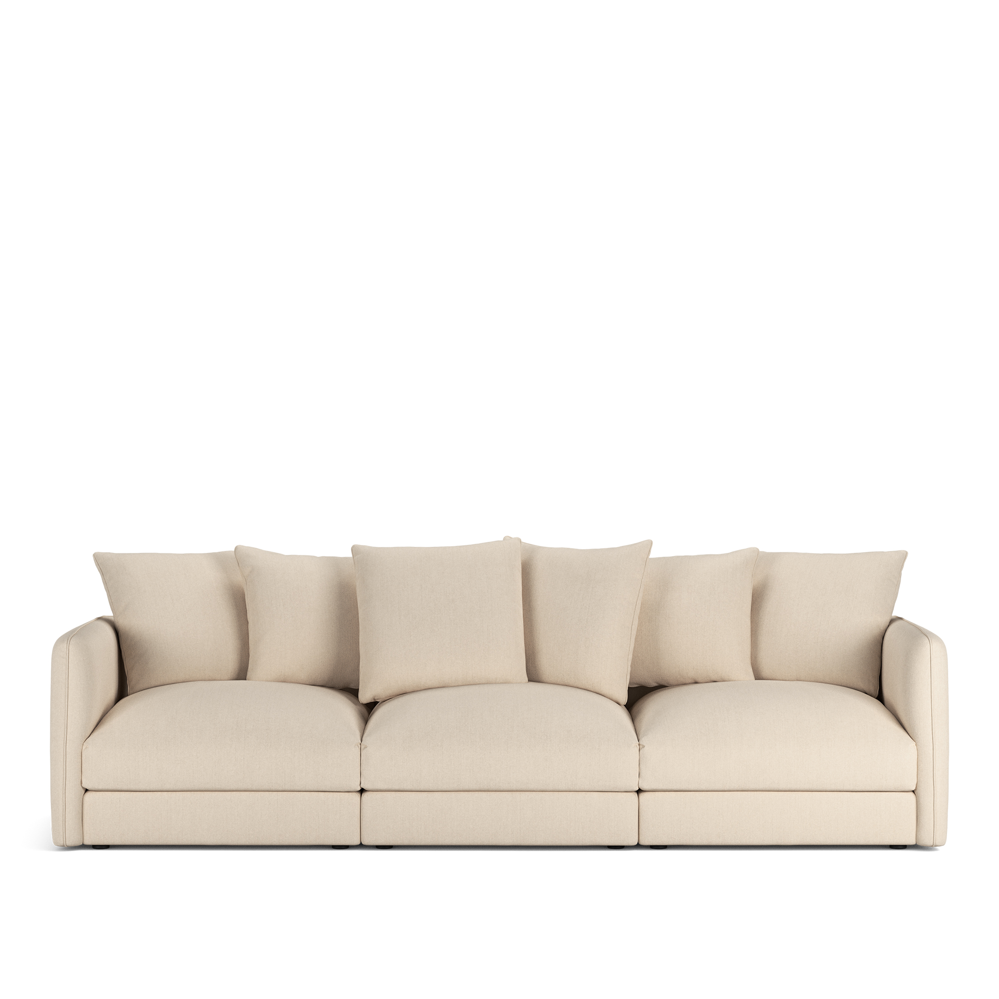 NOGA - Pavarotti 3-Seater Shadow Nature Fixed Upholstery - Soffor