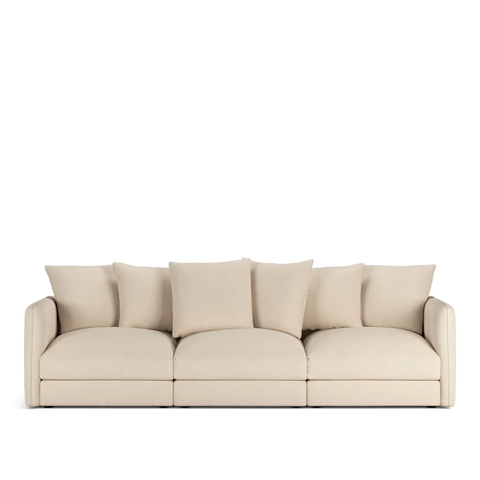 Pavarotti 3-Seater Shadow Nature Fixed Upholstery