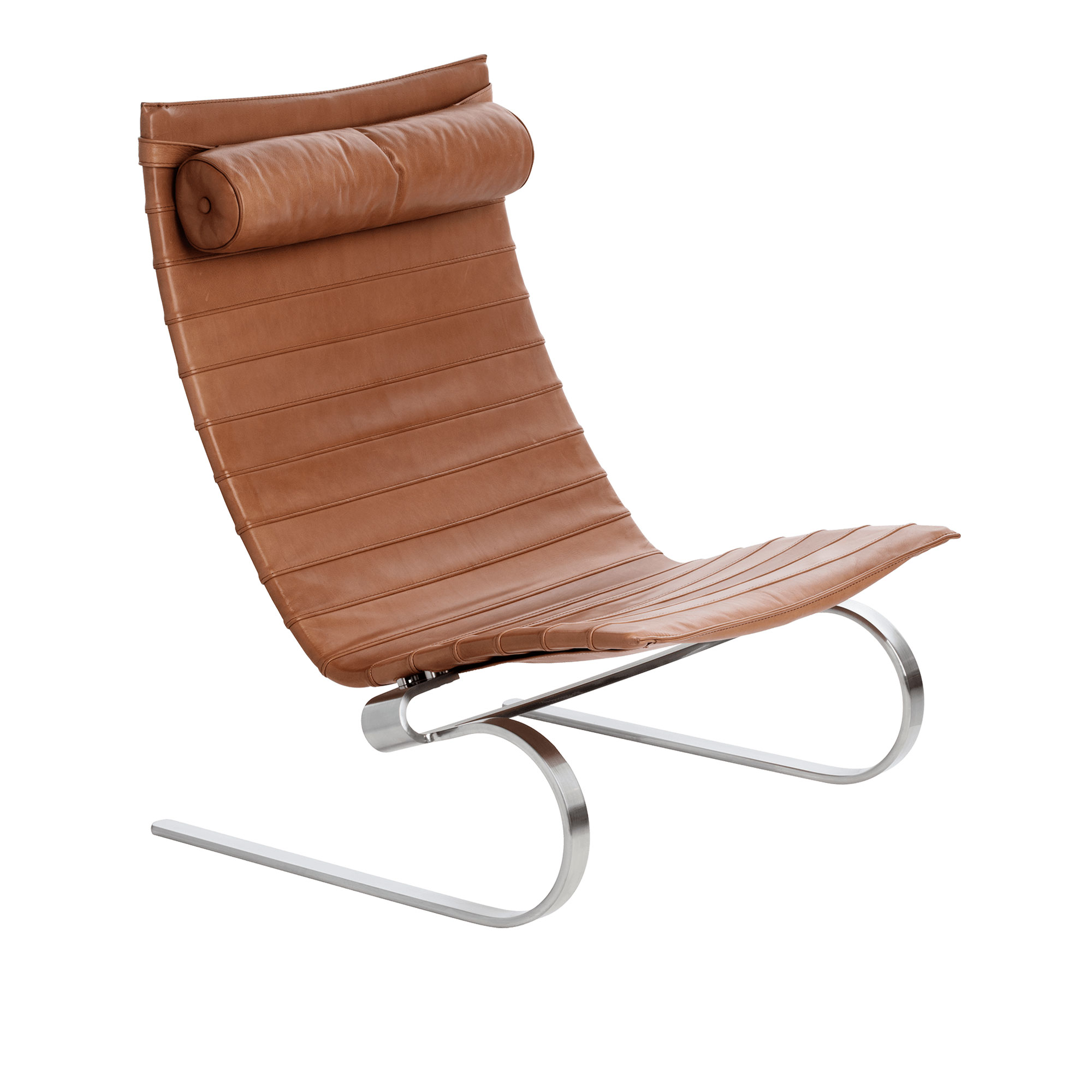 Fritz Hansen - PK20, Läder, Grace Walnut - Fåtöljer - Poul Kjærholm - Brun - Läder/Metall | Möbler - Fåtöljer Och Puffar - Fåtöljer | Möbelexperten