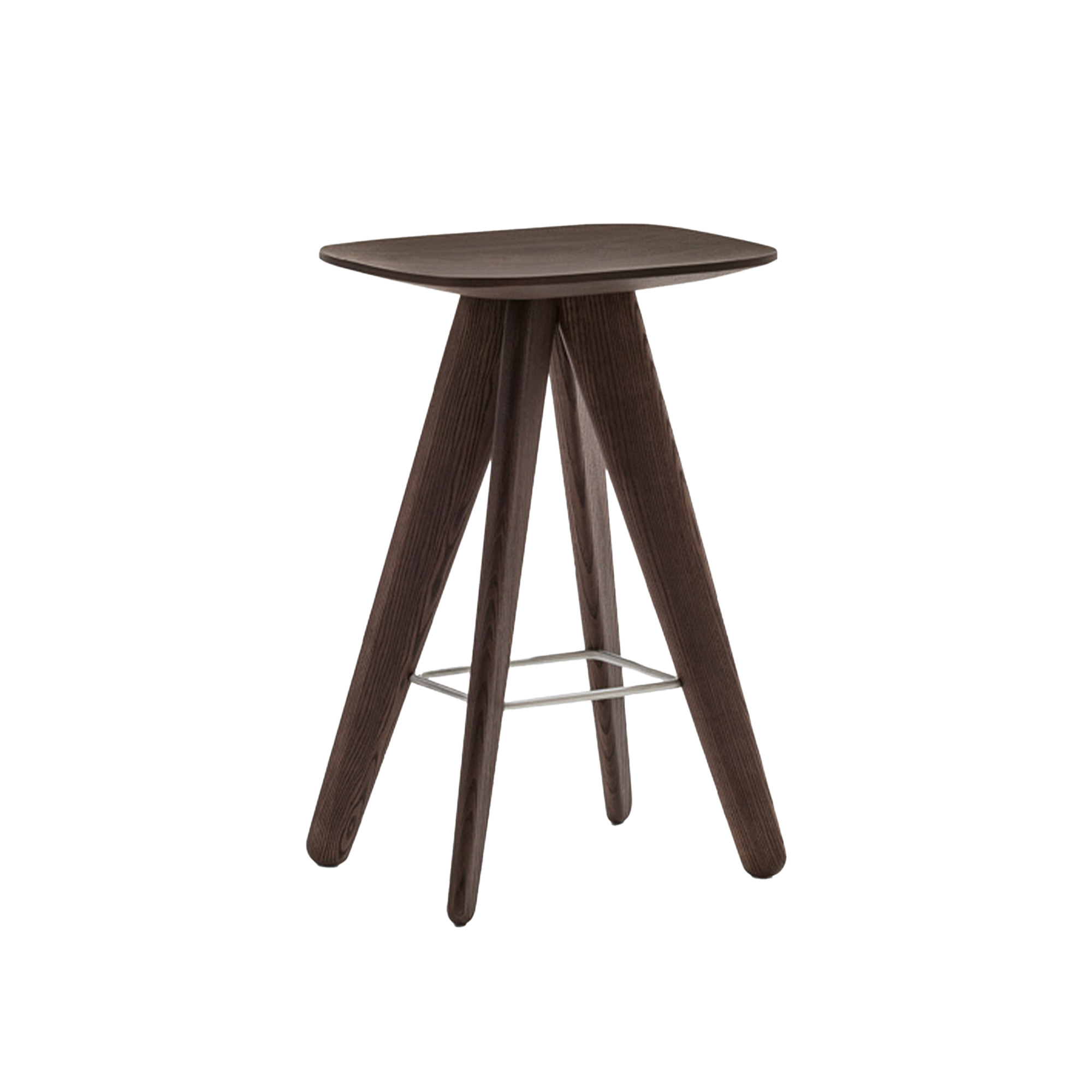 Poliform - ICS pall S73 Spessart Oak - Barstolar & barpallar - Rodrigo Torres - Flerfärgad - Metall/Trä