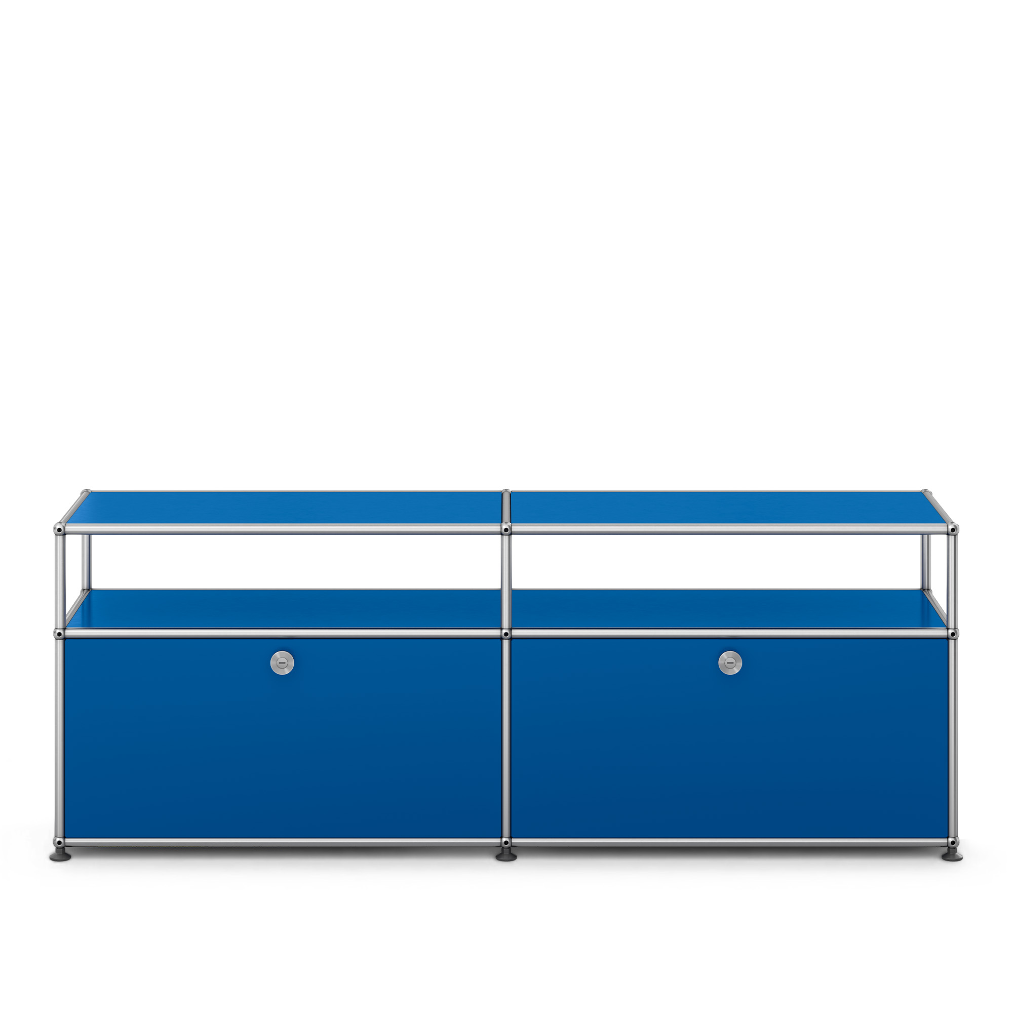 USM - USM Haller O2 Gentian Blue - TV-b&auml;nkar - Fritz Haller & Paul Sch&auml;rer - Bl&aring; - Metall