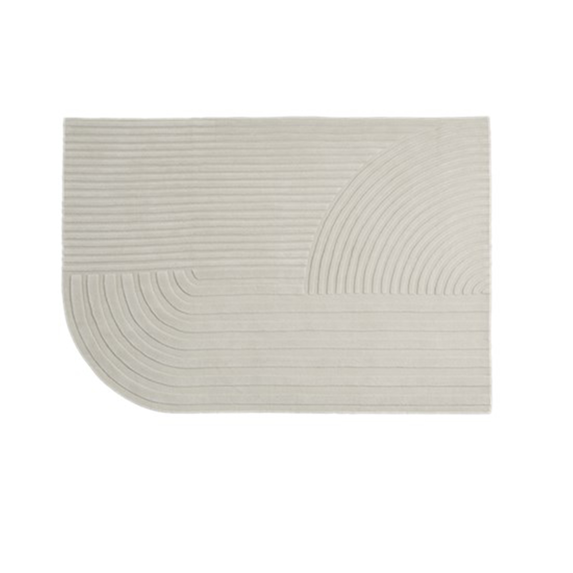 Muuto - Relevo Rug 170 x 240 cm - Off-White - Ullmattor - Studiopepe - Vit