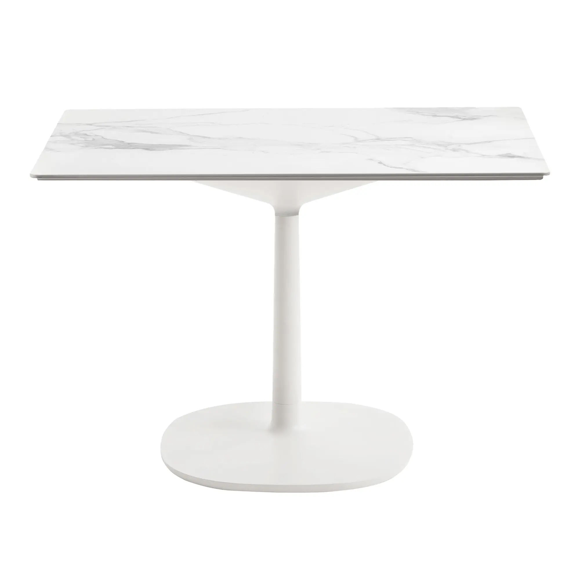 Multiplo 4134 kvadratiskt bord 118x118cm med stor kvadratisk bas R25cm