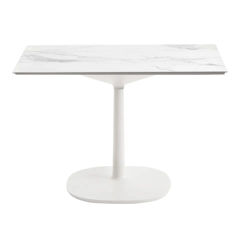 Multiplo 4134 kvadratiskt bord 118x118cm med stor kvadratisk bas R25cm