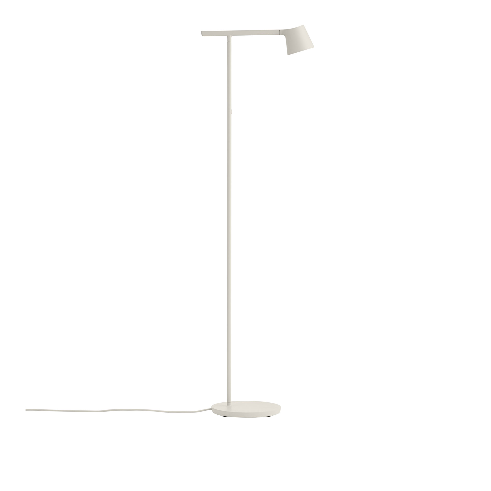 Muuto - Tip Floor Lamp Grey - Läslampor - Jens Fager - Grå