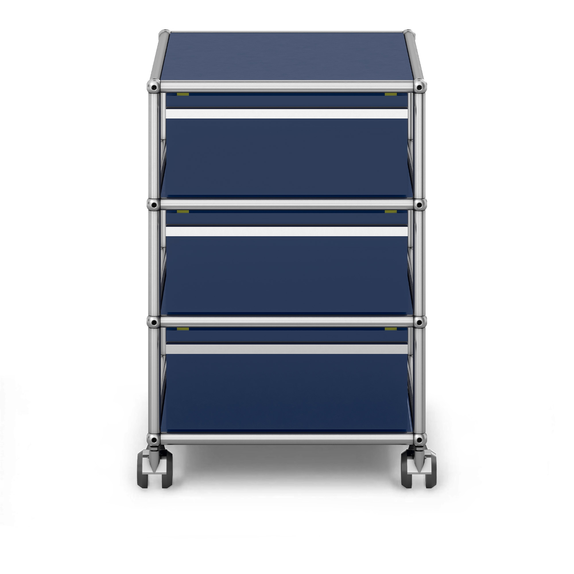 USM - USM Haller Mobile Pedestal M26 Steel Blue - Hurtsar - Fritz Haller & Paul Schärer - Blå | Möbler - Förvaring Och Hyllor - Hurtsar | Möbelexperten