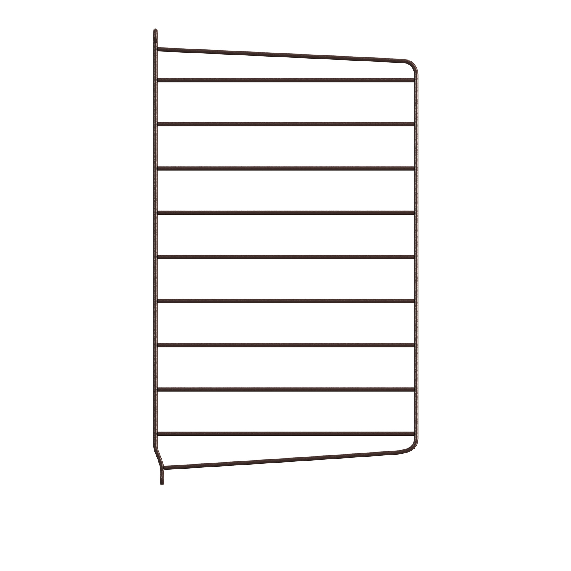 String - V&auml;ggavel 50 x 30 cm 1-pack m&ouml;rkbrun - Hyllor & Hyllsystem - Brun - Metall