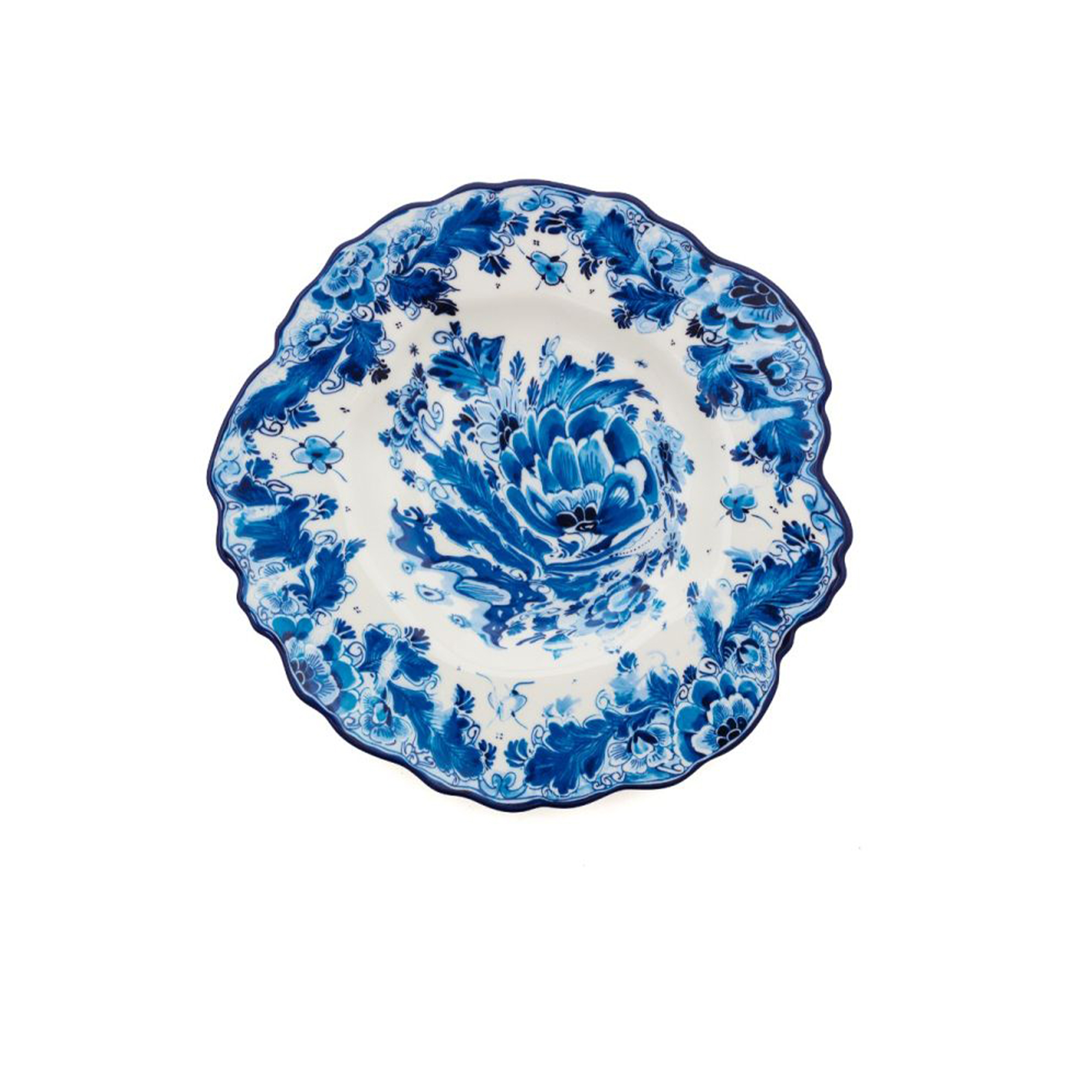 Seletti - Dessert Plate In Porcelain Classic On Acid 21 x 20,2 cm H 2,4 cm Deer - Assietter - diesel - Flerfärgad