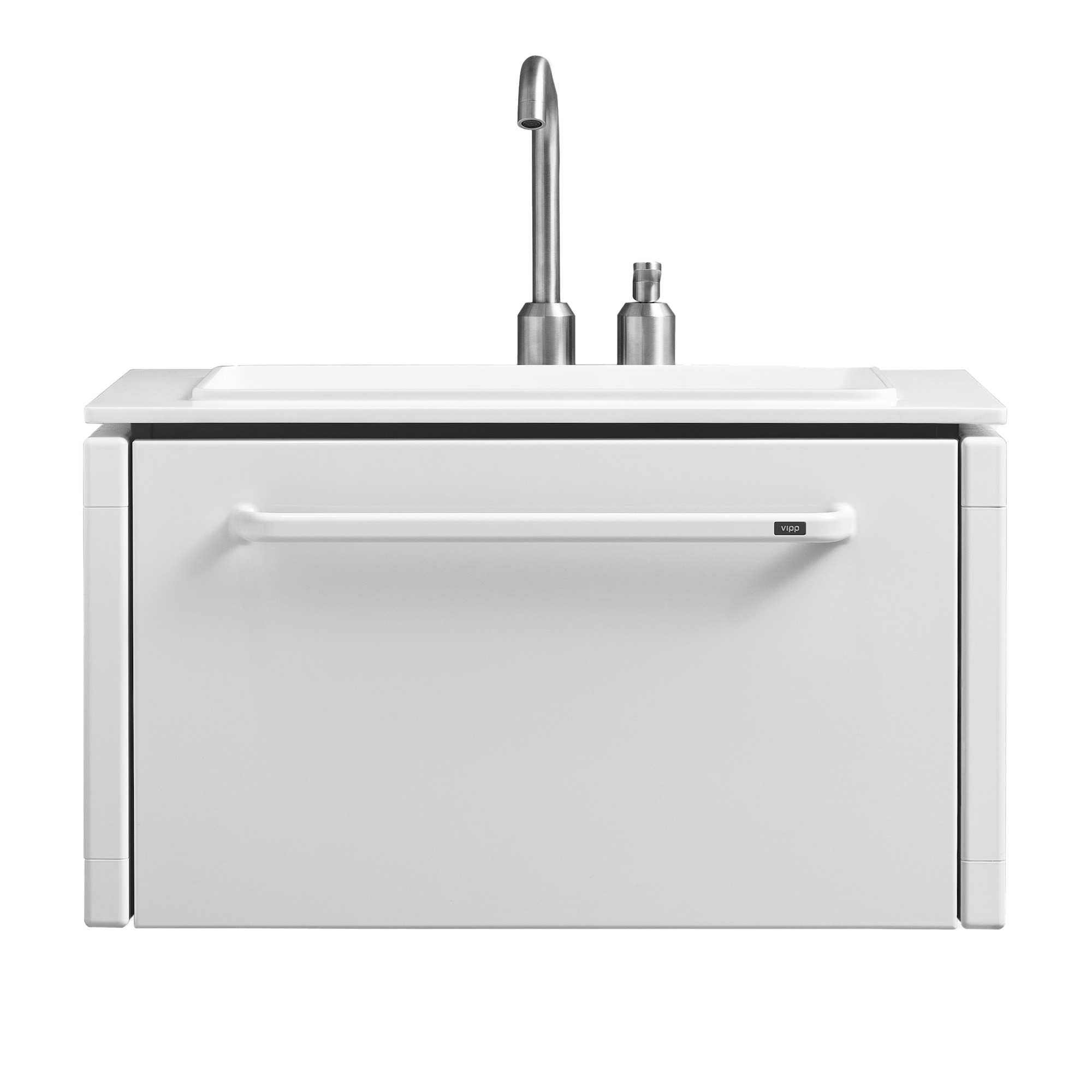 Vipp - Vipp981 kommod liten inklusive kran - Vit | Inredning - Badrumsinredning | Möbelexperten
