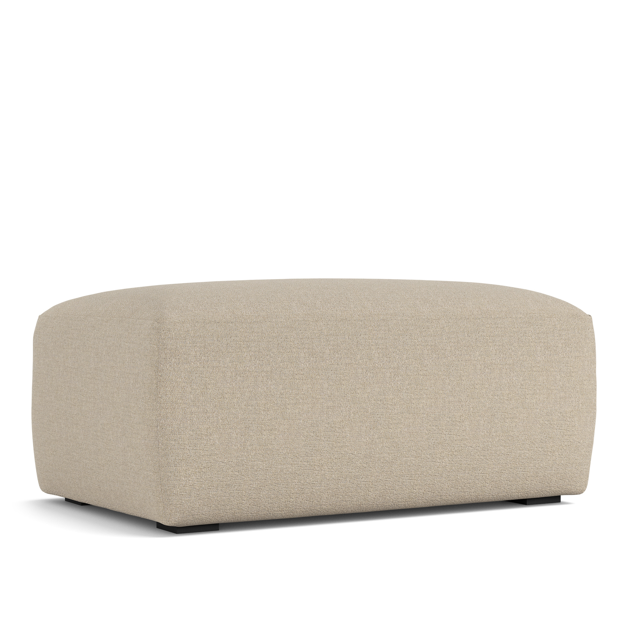 no ga - brick ottoman lario 107 - fotpallar - beige - dun/metall/trä/textilmaterial