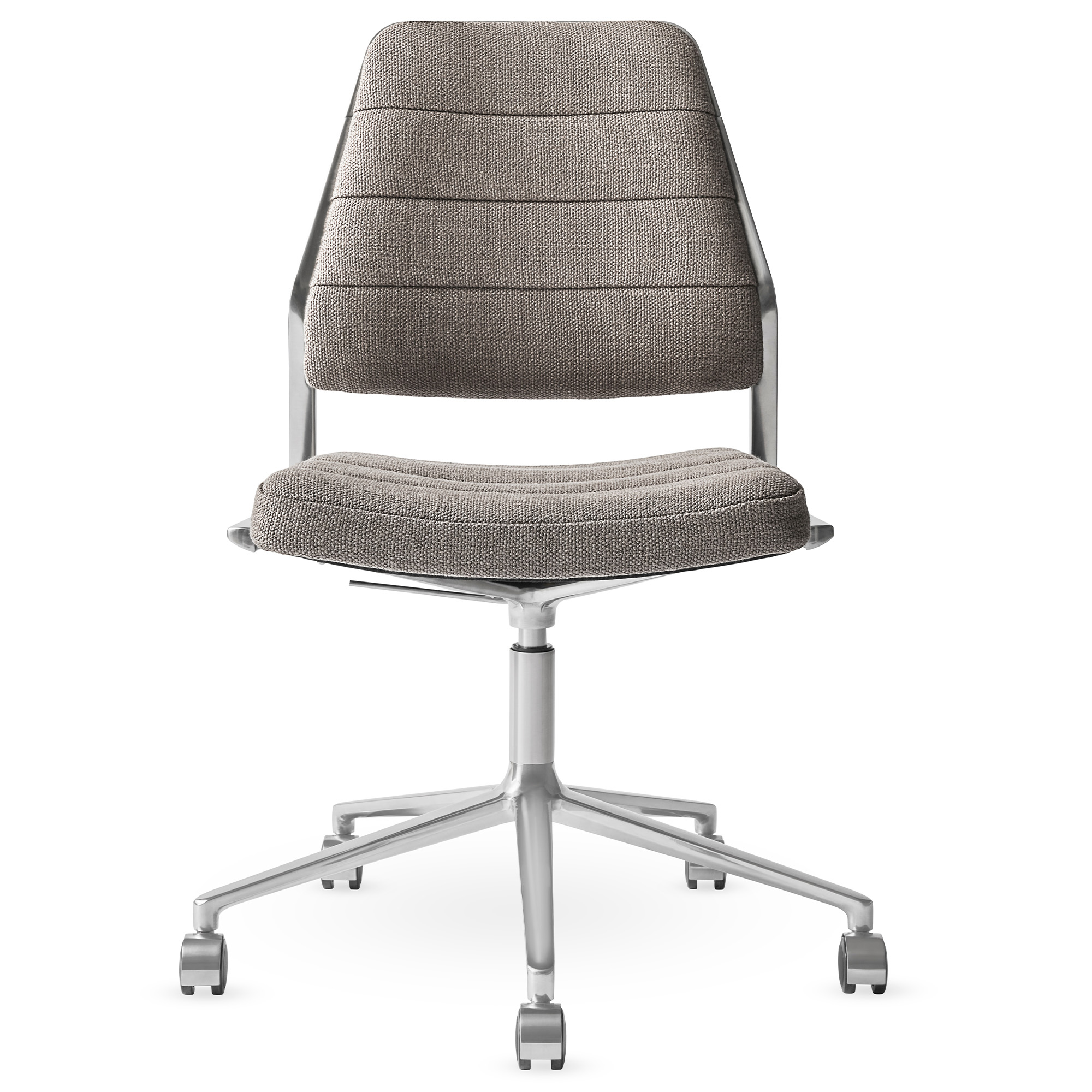 Vipp - Vipp454+ Swivel chair, polished, castors, Tenzo - Kontorsstolar
