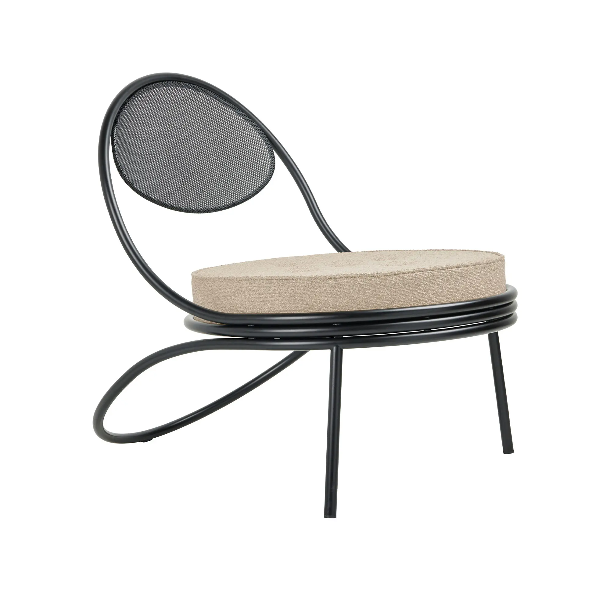 Copacabana utomhusfåtölj Black Semi Matt