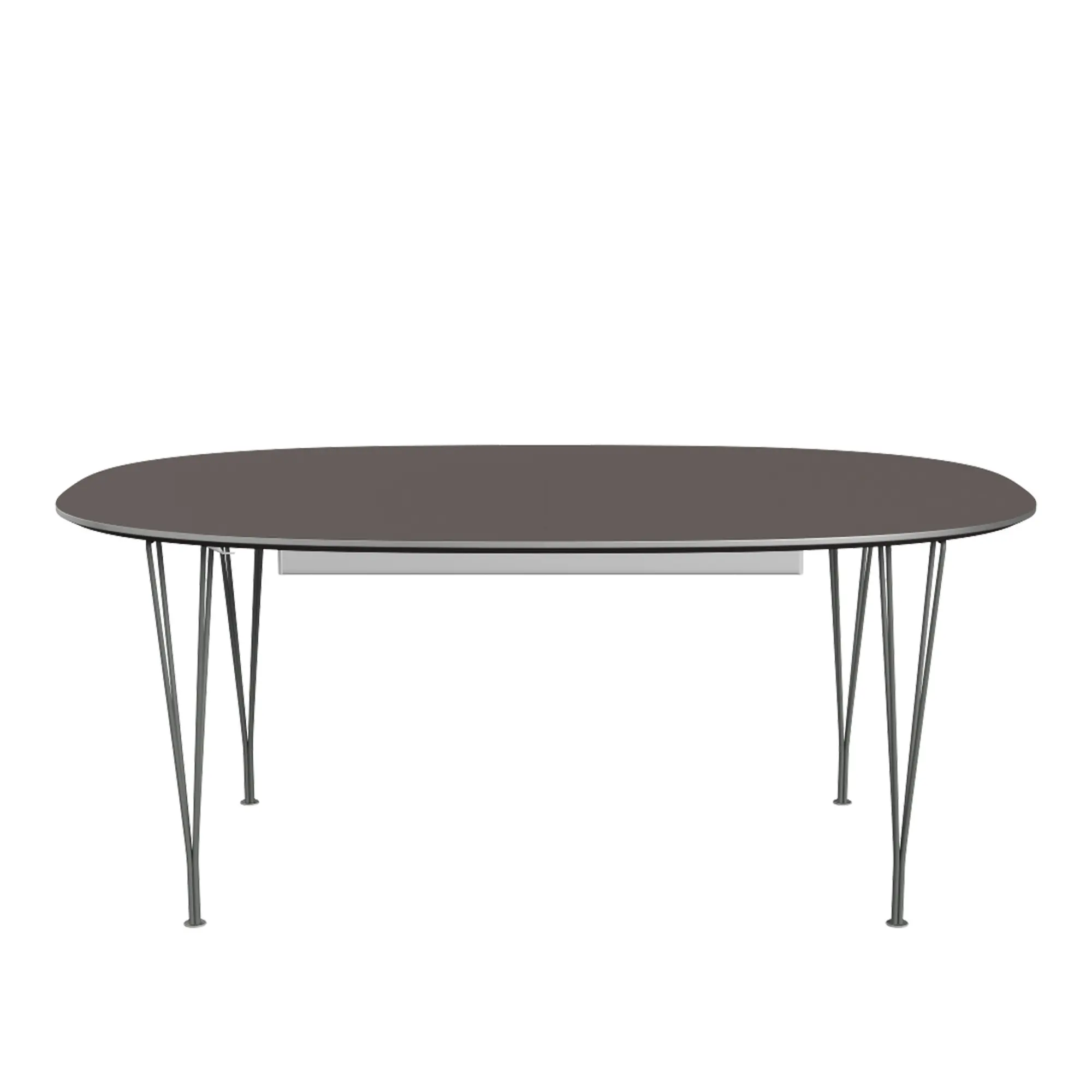 B619 Superellips utdragbart matbord 180–300 x 120 cm Grey