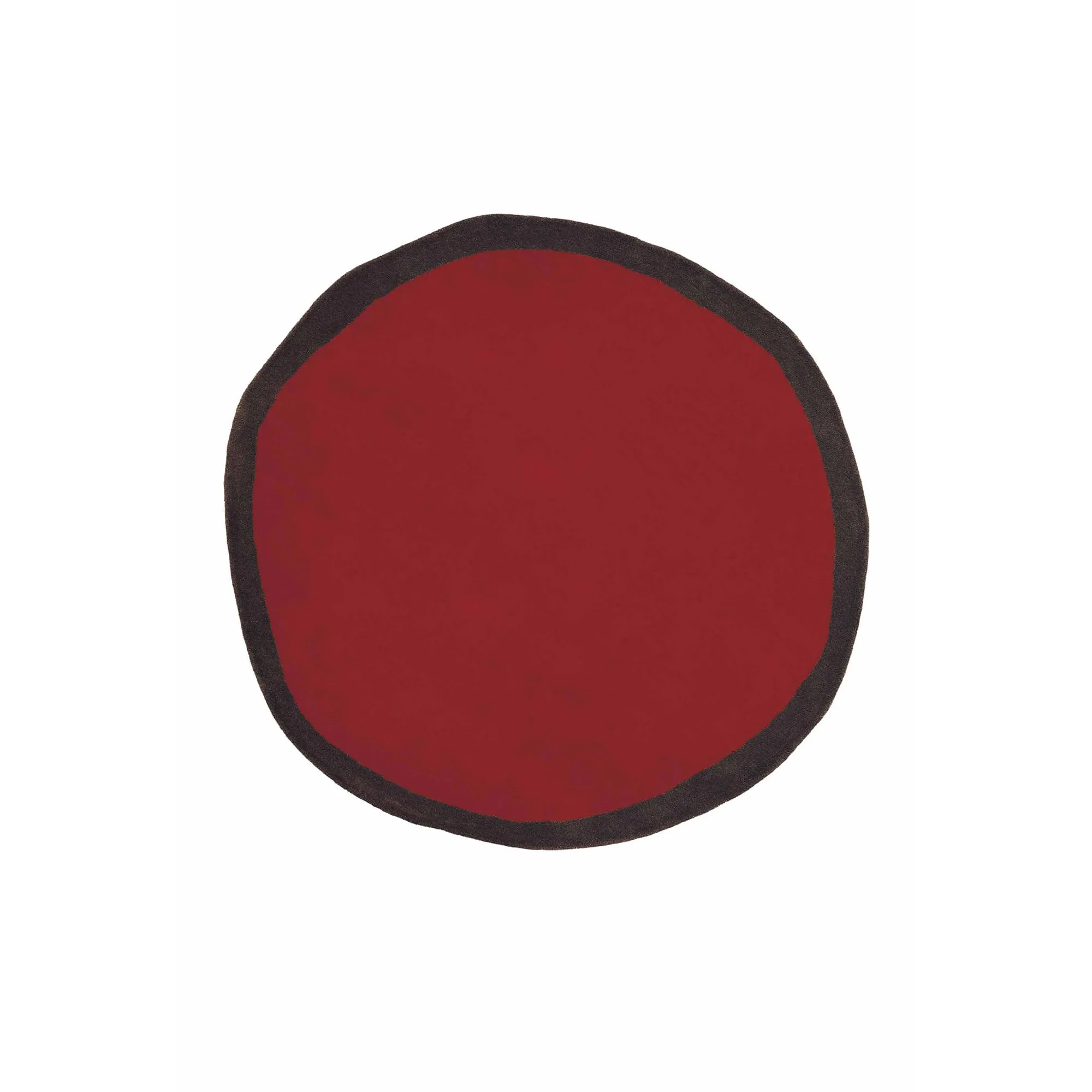 Aros Round Rug Red