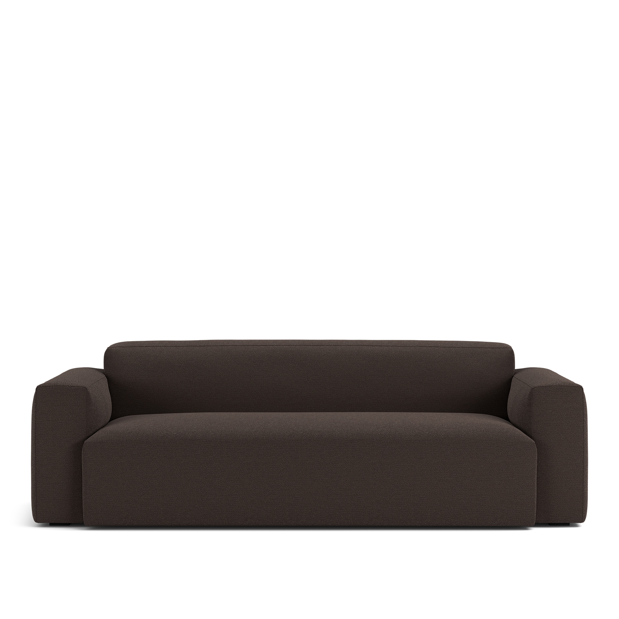 NOGA - Brick 2,5-Seater Sofa Lario 120 Fixed Upholstery - Soffor - Brun - Dun/Metall/Tr&auml;/Textilmaterial