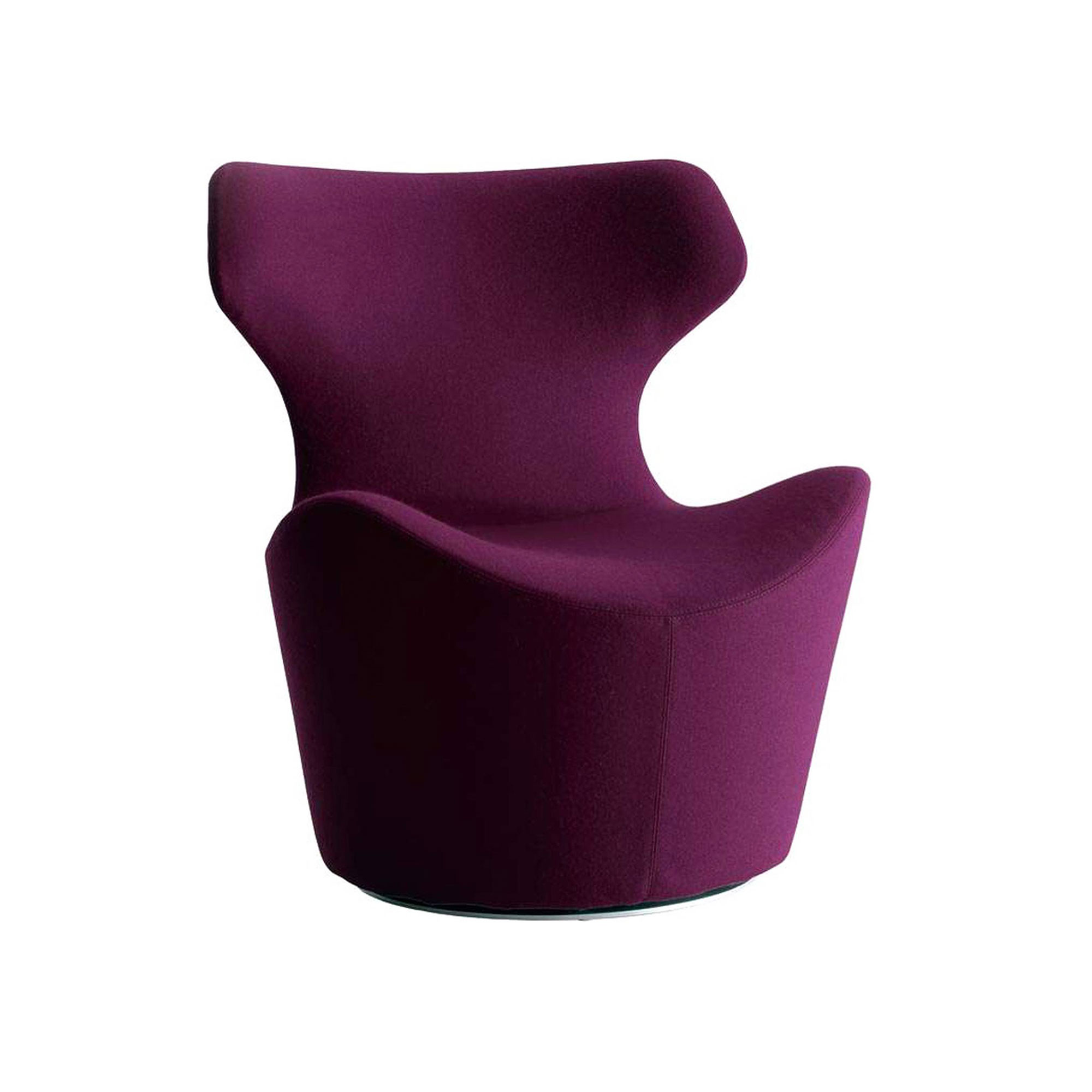 B&B Italia - Piccola Papilio, Tyg: Kat. A - Asolo - 2129251 - Fåtöljer - Naoto Fukasawa - Grå - Metall