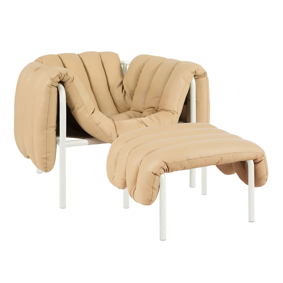 Puffy Lounge Chair + Ottoman
