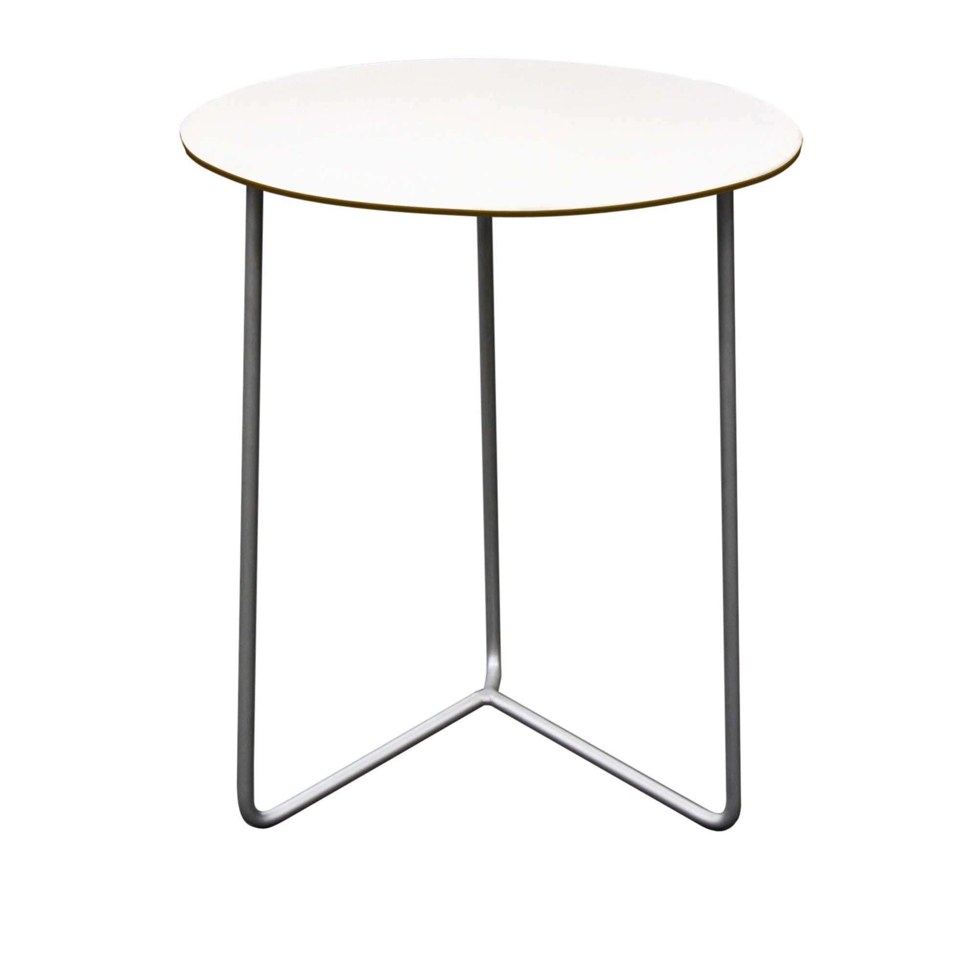Grythyttan Stålmöbler - Hight Tech bord 60 cm Vit laminat Varmförzinkat stativ - Matbord utomhus - Vit - Laminat/Metall | Utemöbler - Utebord - Matbord Utomhus | Möbelexperten